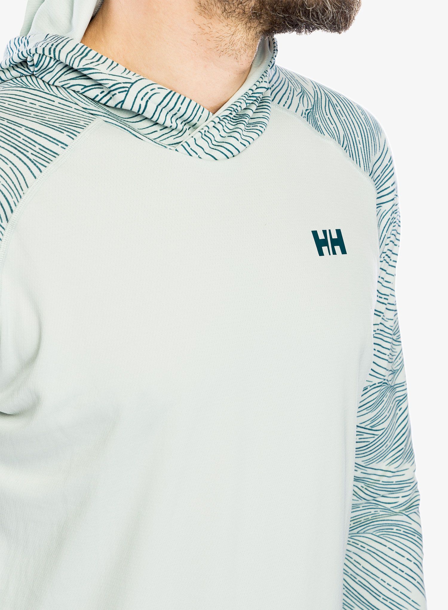 Termo flis jopa Helly Hansen LIFA Active Solen GR Hoodie - green mist wave