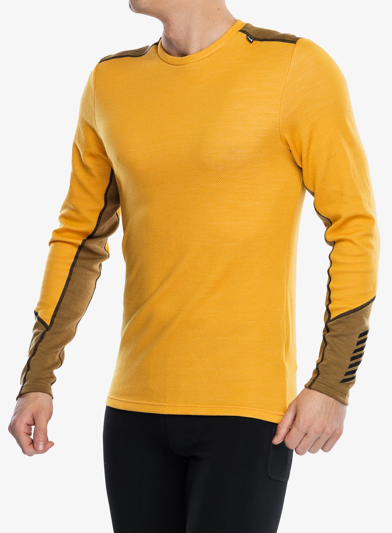 Termo flis jopa Helly Hansen LIFA Merino Midweight Crew - golden glow