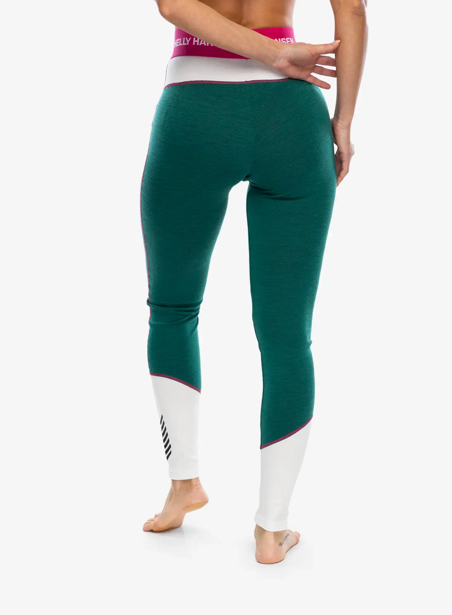 Ženske termo pajkice Helly Hansen LIFA Merino Midweight Pant - emerald