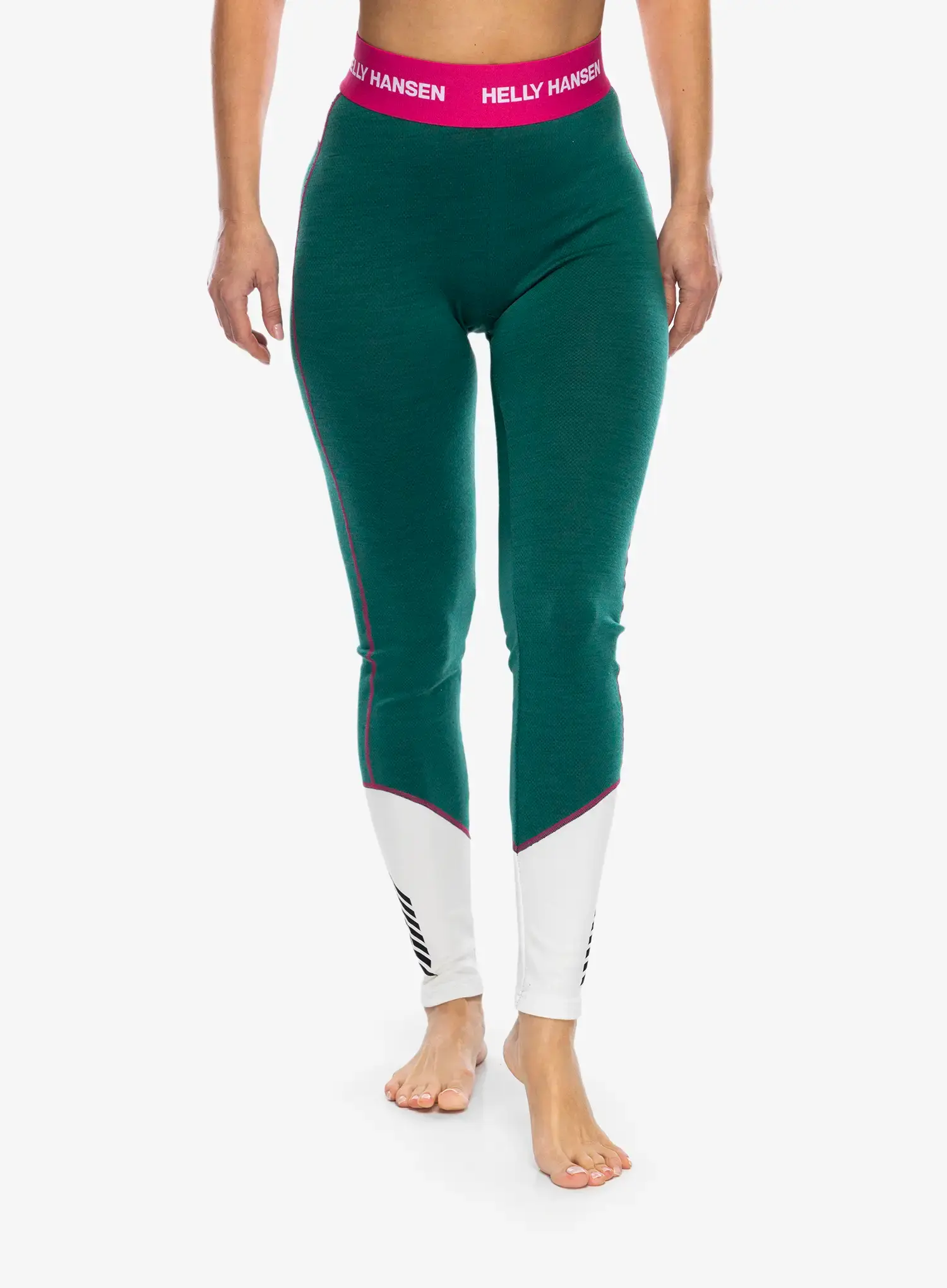 Ženske termo pajkice Helly Hansen LIFA Merino Midweight Pant - emerald