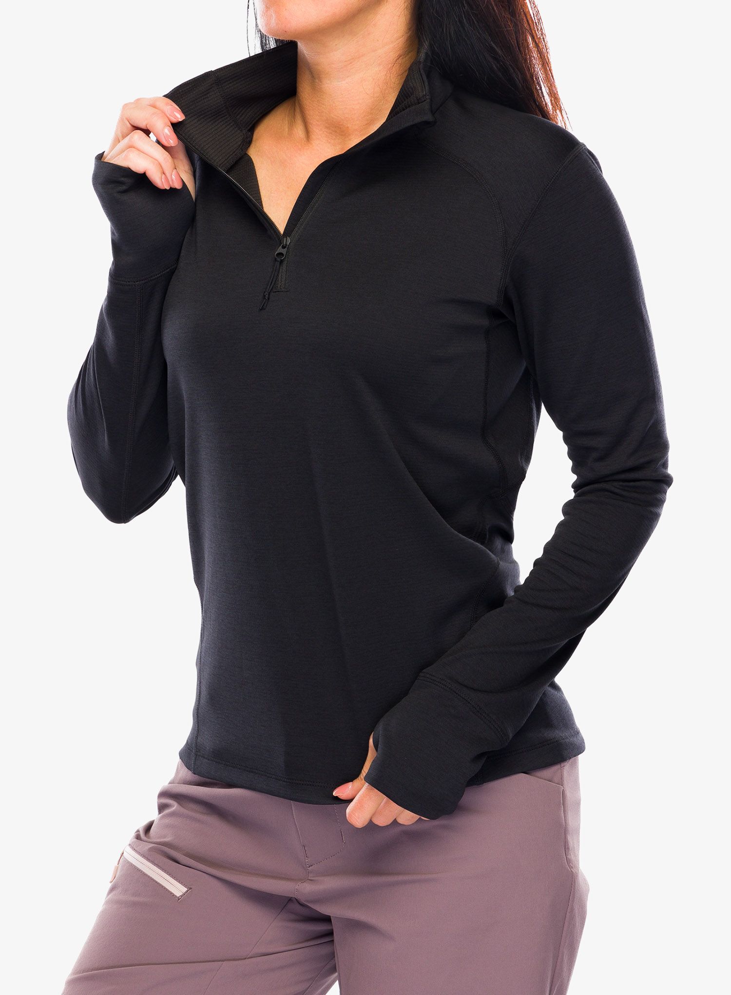 Ženska jopica z zadrgo Helly Hansen LIFA Tech Lite 1/2 Zip - black