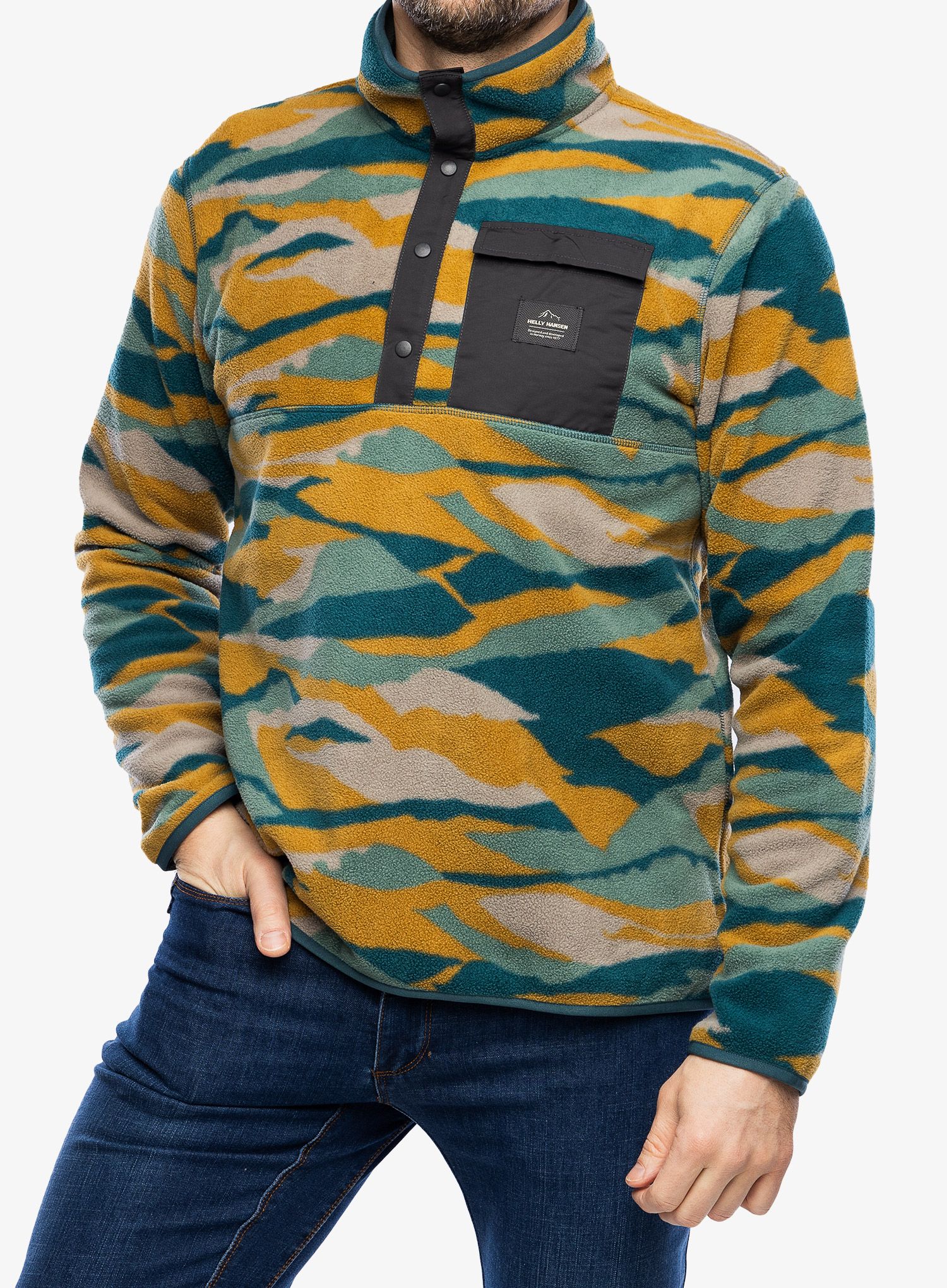 Flis Helly Hansen Maridalen Fleece - cactus fjord camo