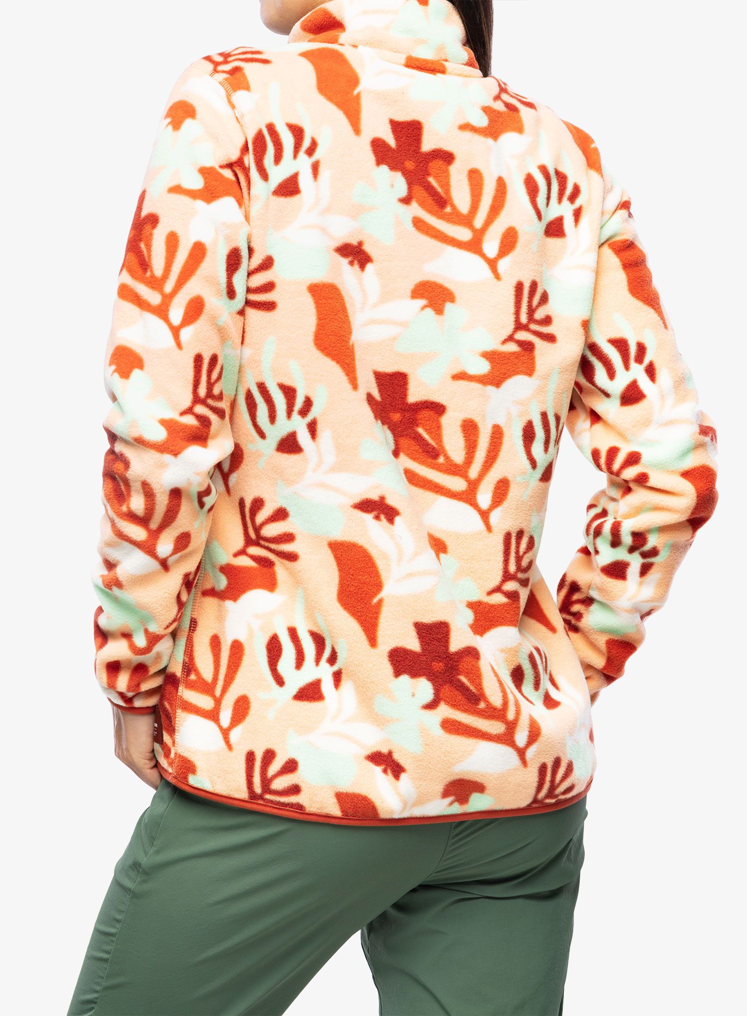 Ženski flis Helly Hansen Maridalen Fleece - terracotta icon print