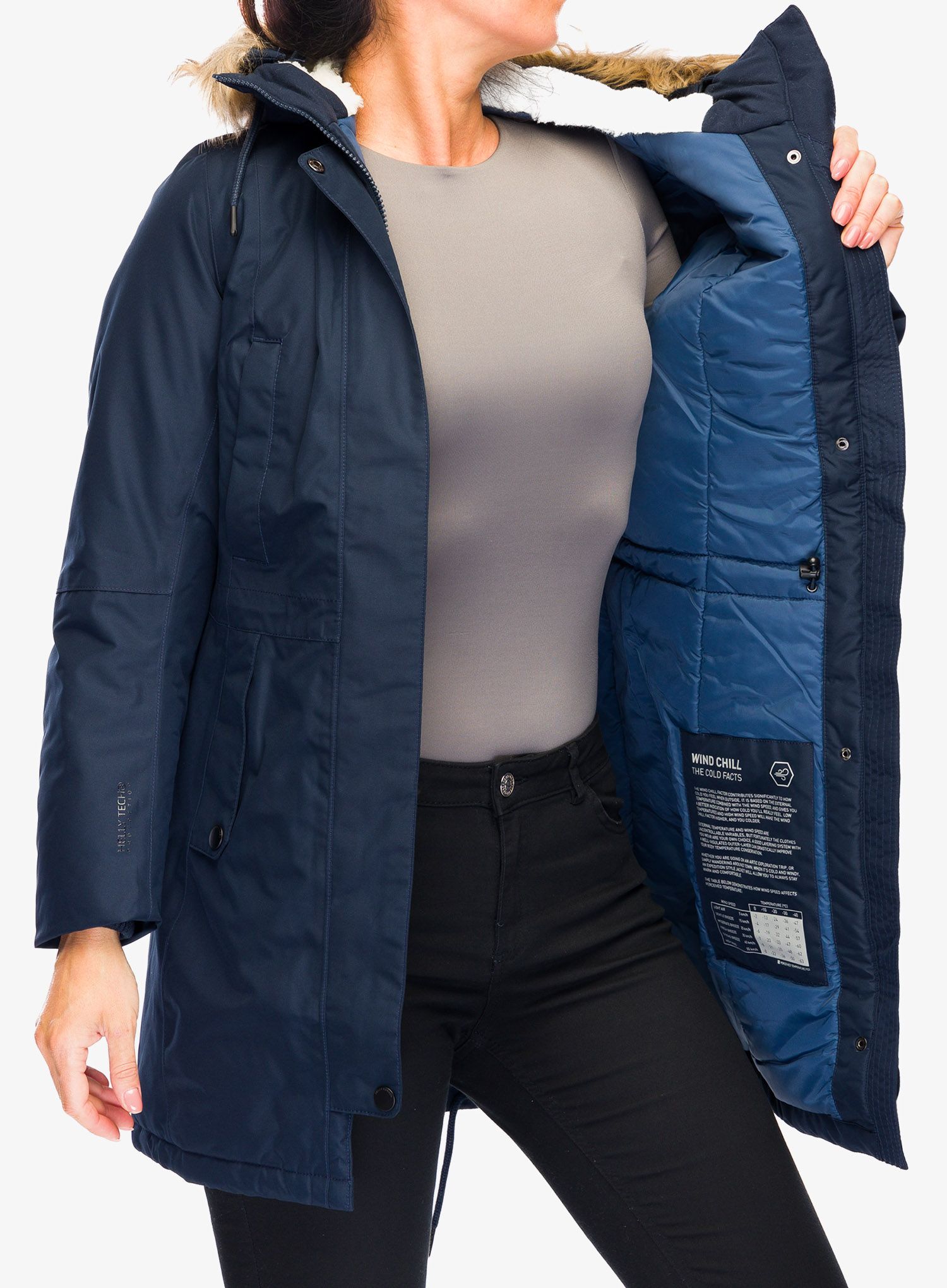 Ženski plašč Helly Hansen Mayen Parka - navy