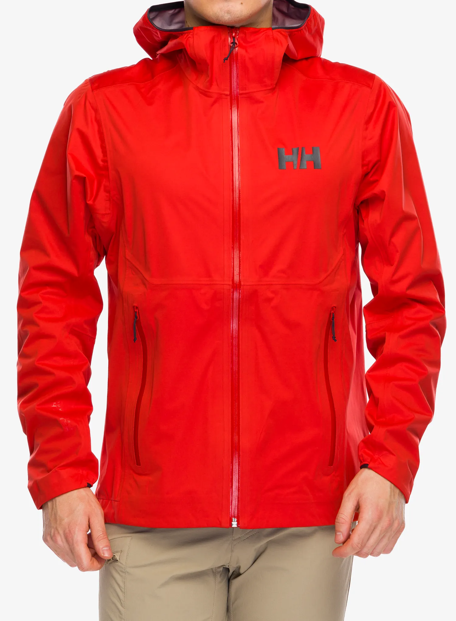 Nepremočljiva jakna Helly Hansen Momentum 3L Stretch Jacket - alert red