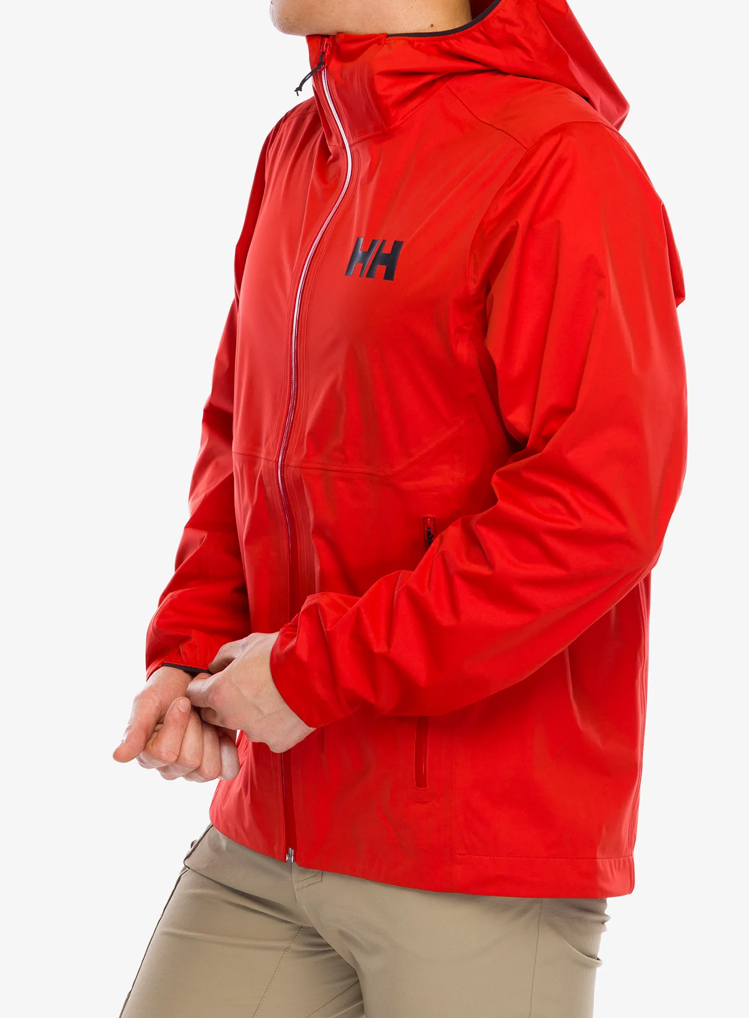 Nepremočljiva jakna Helly Hansen Momentum 3L Stretch Jacket - alert red