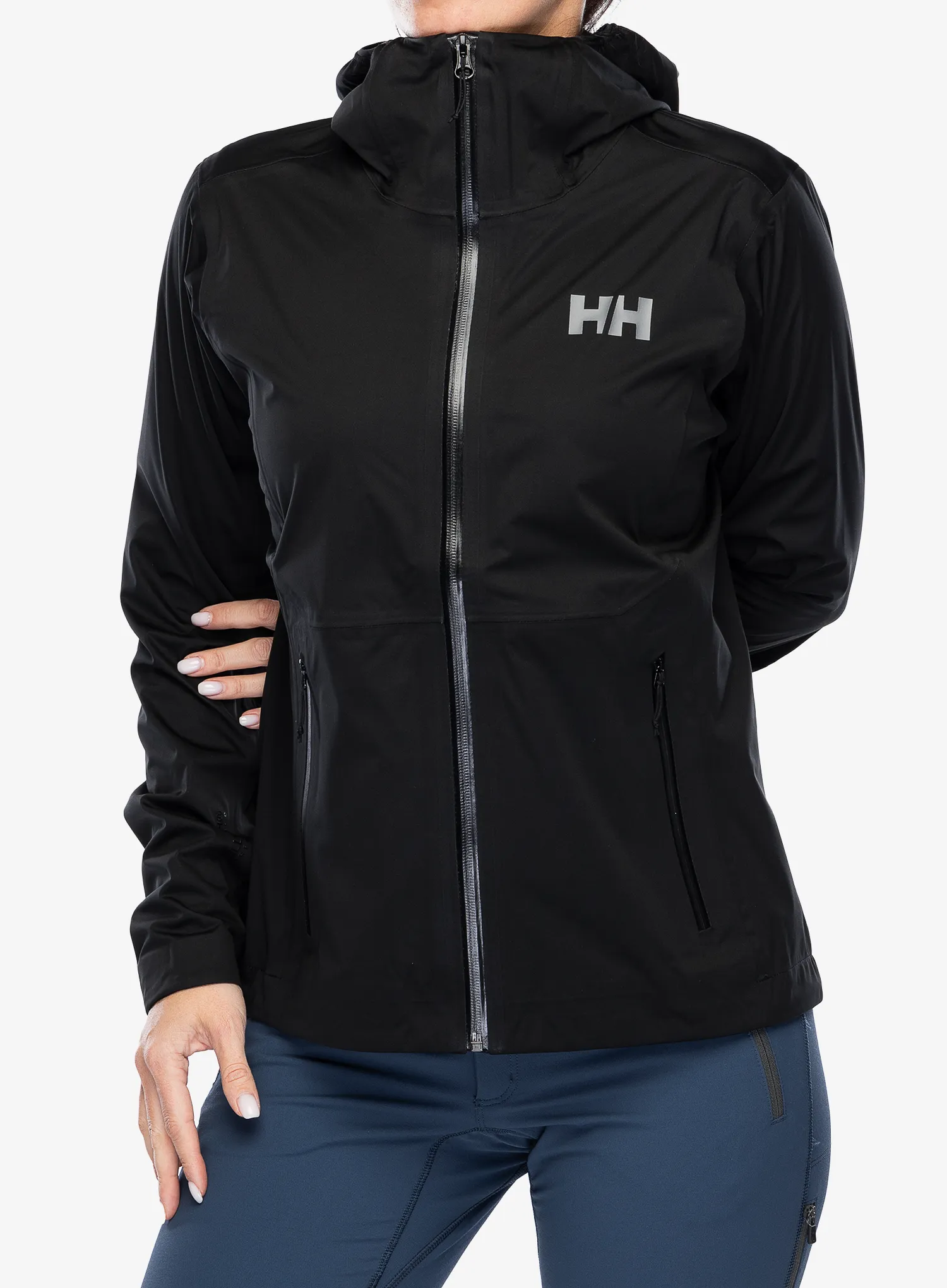 Ženska nepremočljiva jakna Helly Hansen Momentum 3L Stretch Jacket - black