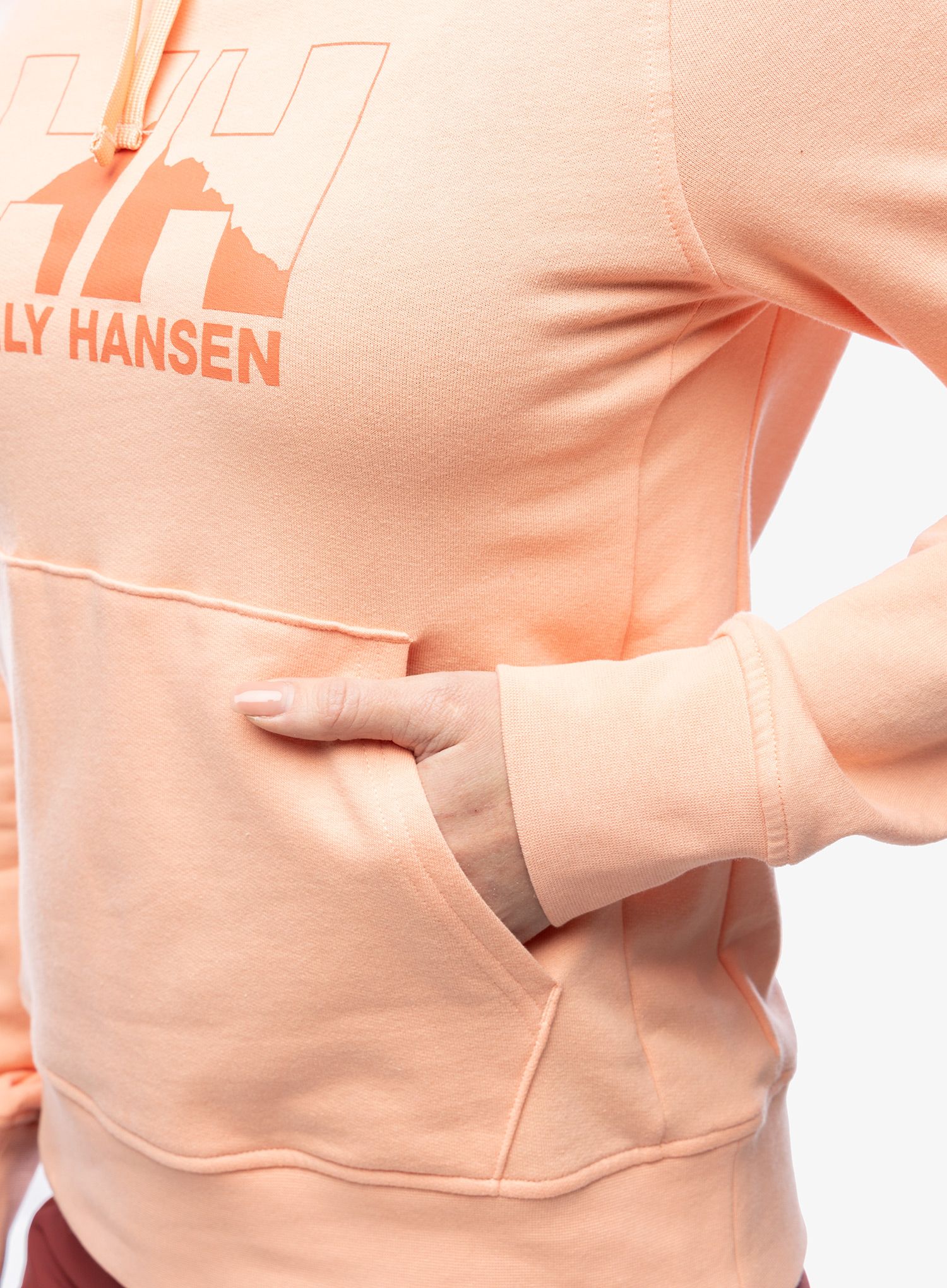 Ženska jopica Helly Hansen Nord Graph Pullover Hoodie - rose quartz