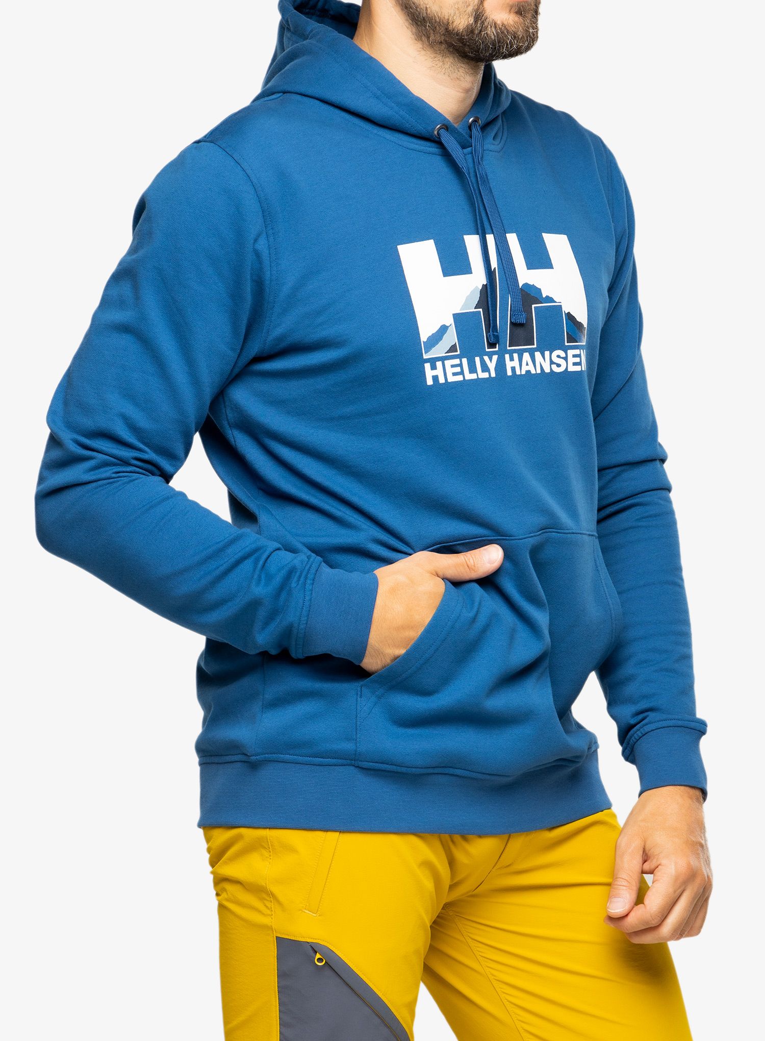 Moška jopica Helly Hansen Nord Graphic Pullover Hoodie - deep fjord