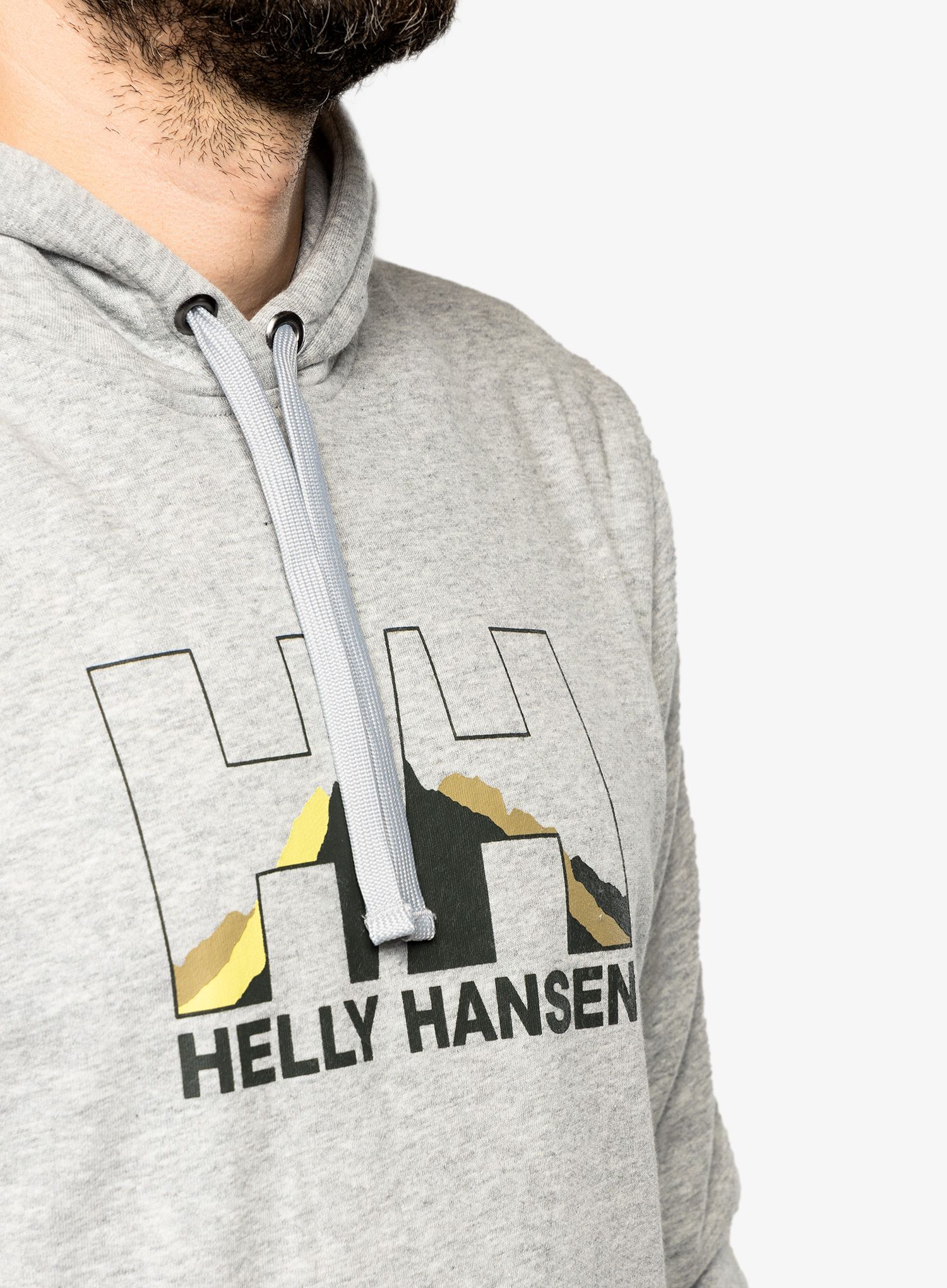 Jopica s kapuco Helly Hansen Nord Graphic Pullover Hoodie - grey melange
