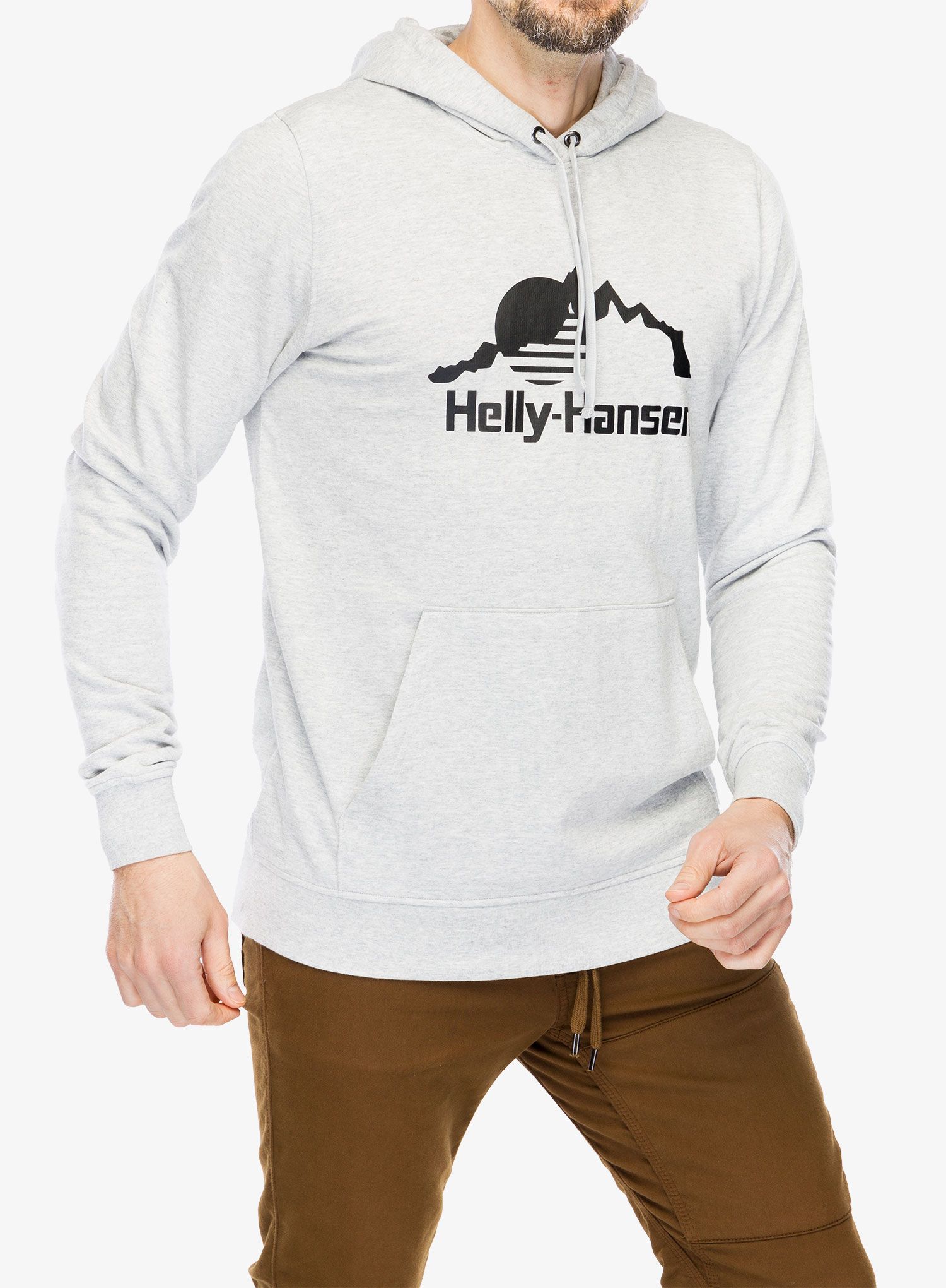 Jopica s kapuco Helly Hansen Nord Graphic Pullover Hoodie - grey melange/grey