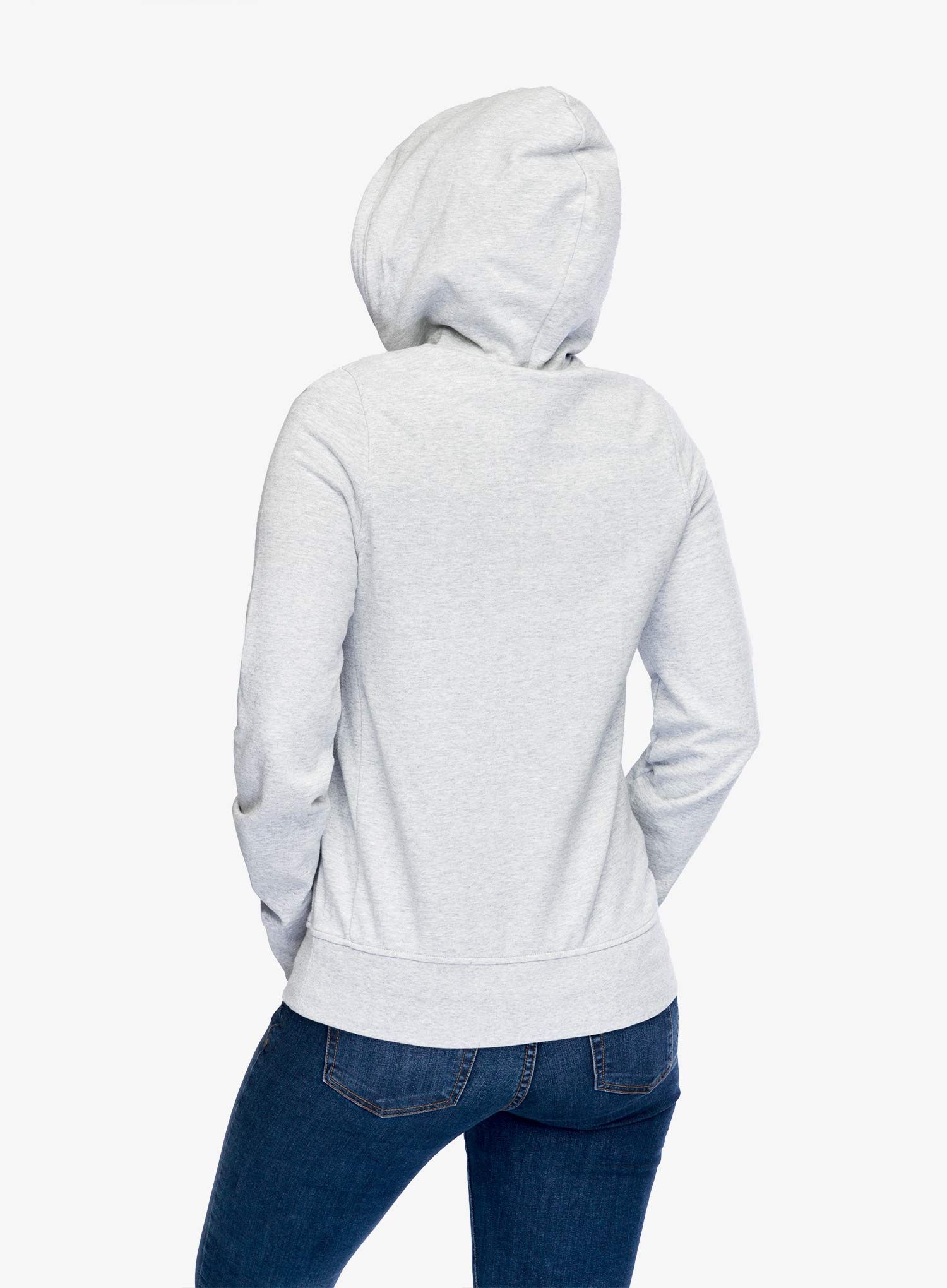 Ženska jopa s kapuco Helly Hansen Nord Graphic Pullover Hoodie - grey melange/grey
