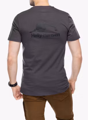 Bombažna majica Helly Hansen Nord Graphic T-Shirt - ebony 2.0
