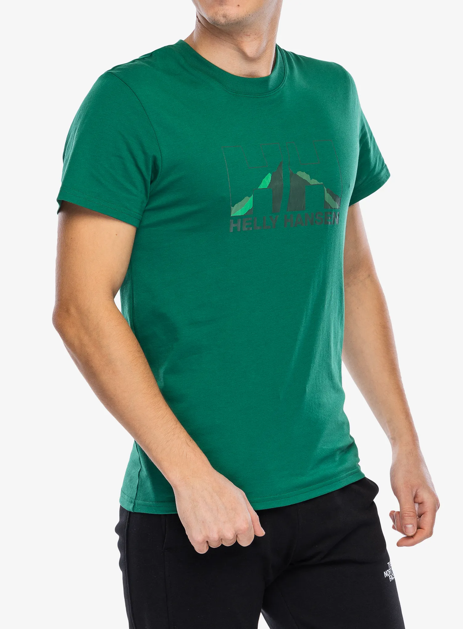 Majica s potiskom Helly Hansen Nord Graph T-Shirt - malachite