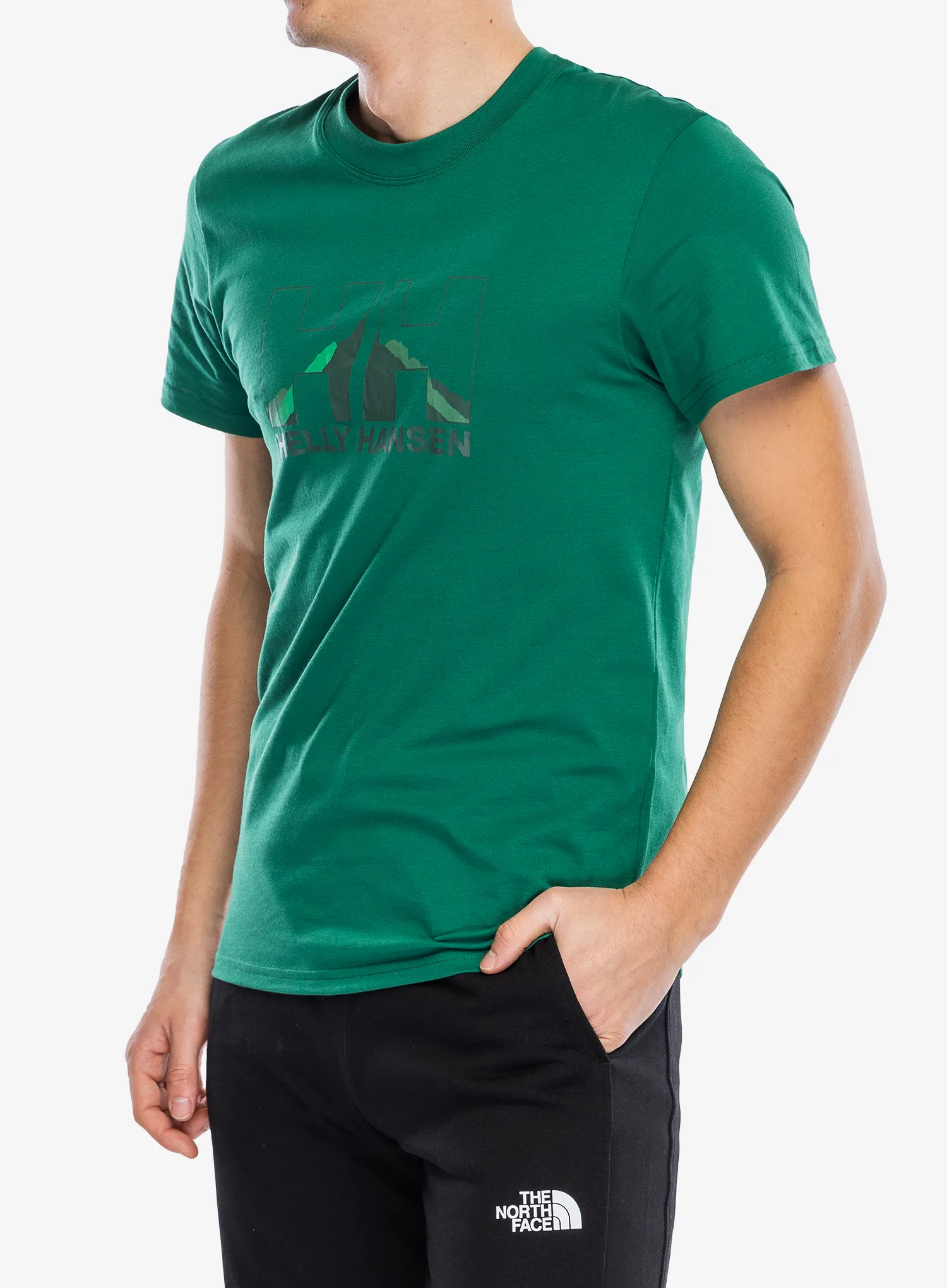 Majica s potiskom Helly Hansen Nord Graph T-Shirt - malachite