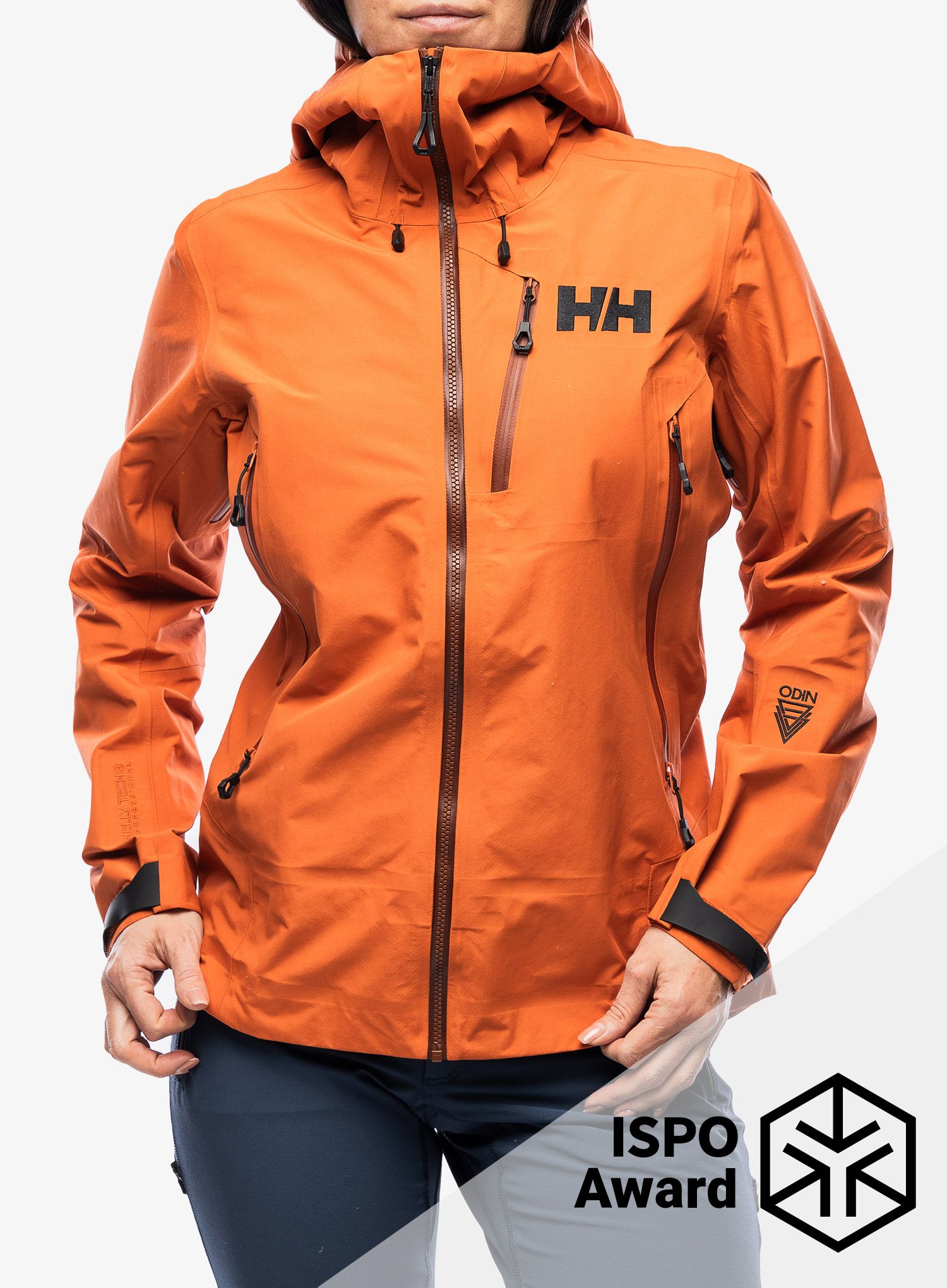 Ženska nepremočljiva jakna Helly Hansen Odin 9 Worlds 3.0 Jacket - terracotta