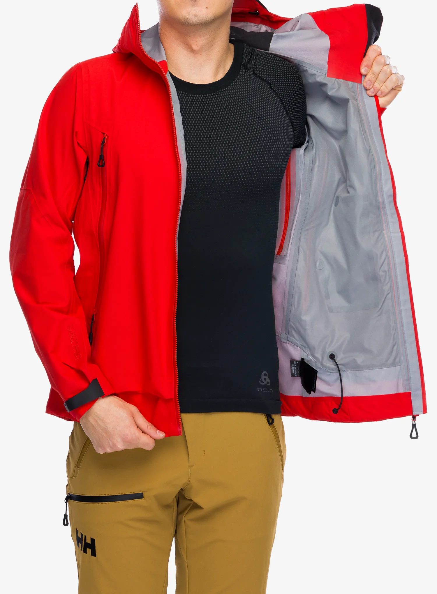 Nepremočljiva jakna Helly Hansen Odin 9 Worlds 3.0 Jacket - alert red