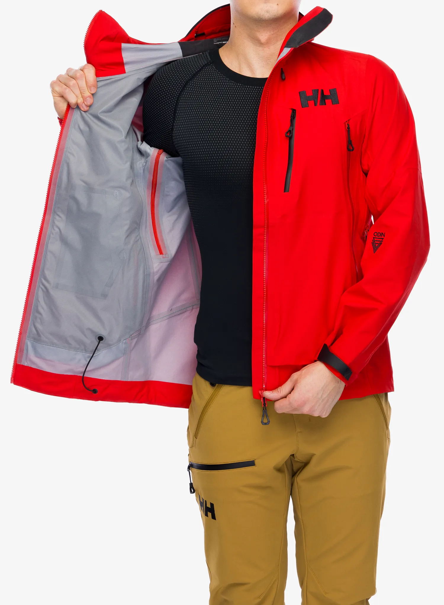 Nepremočljiva jakna Helly Hansen Odin 9 Worlds 3.0 Jacket - alert red