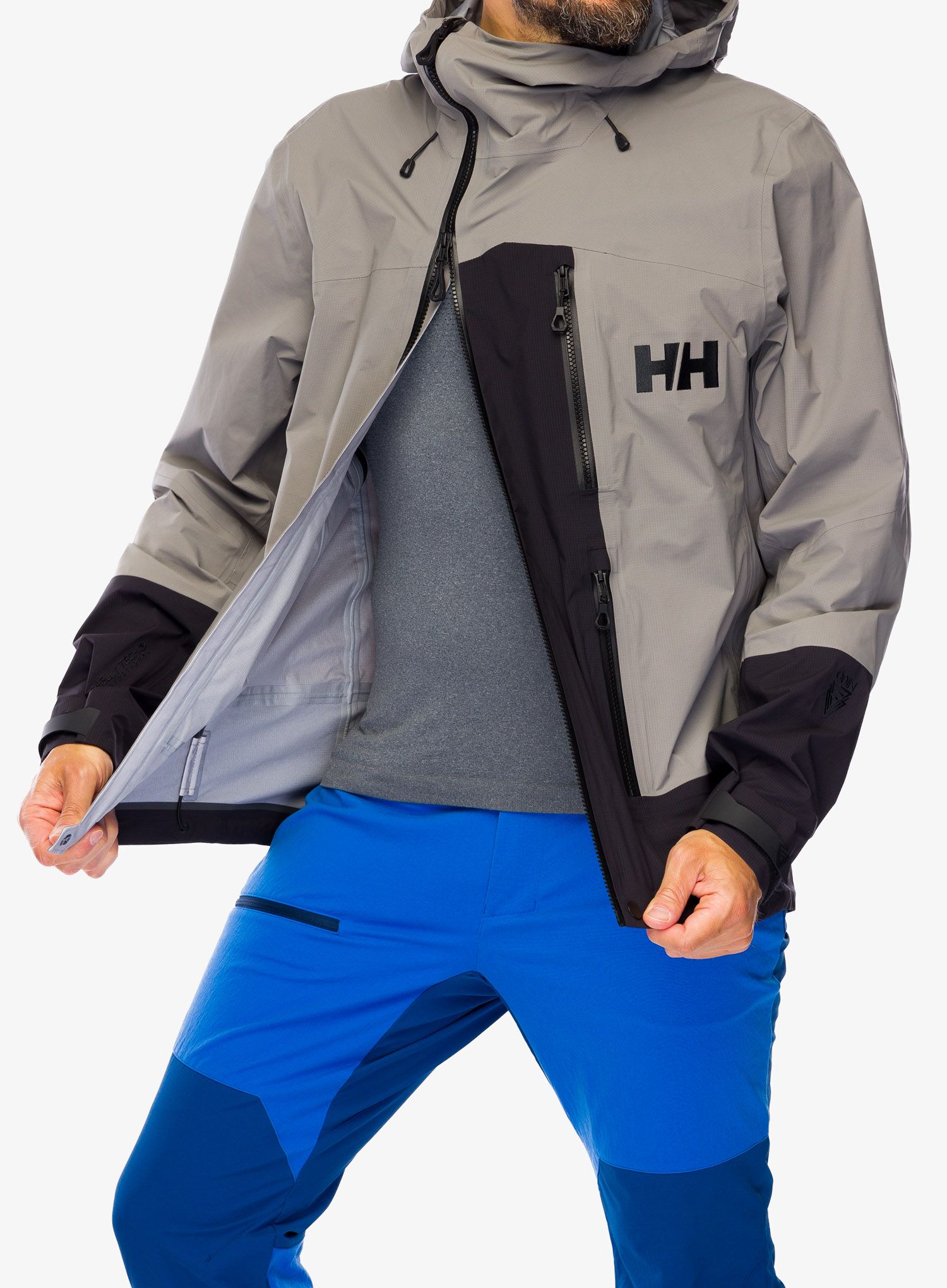 Nepremočljiva jakna Helly Hansen Odin BC Infinity Shell Jacket - concrete
