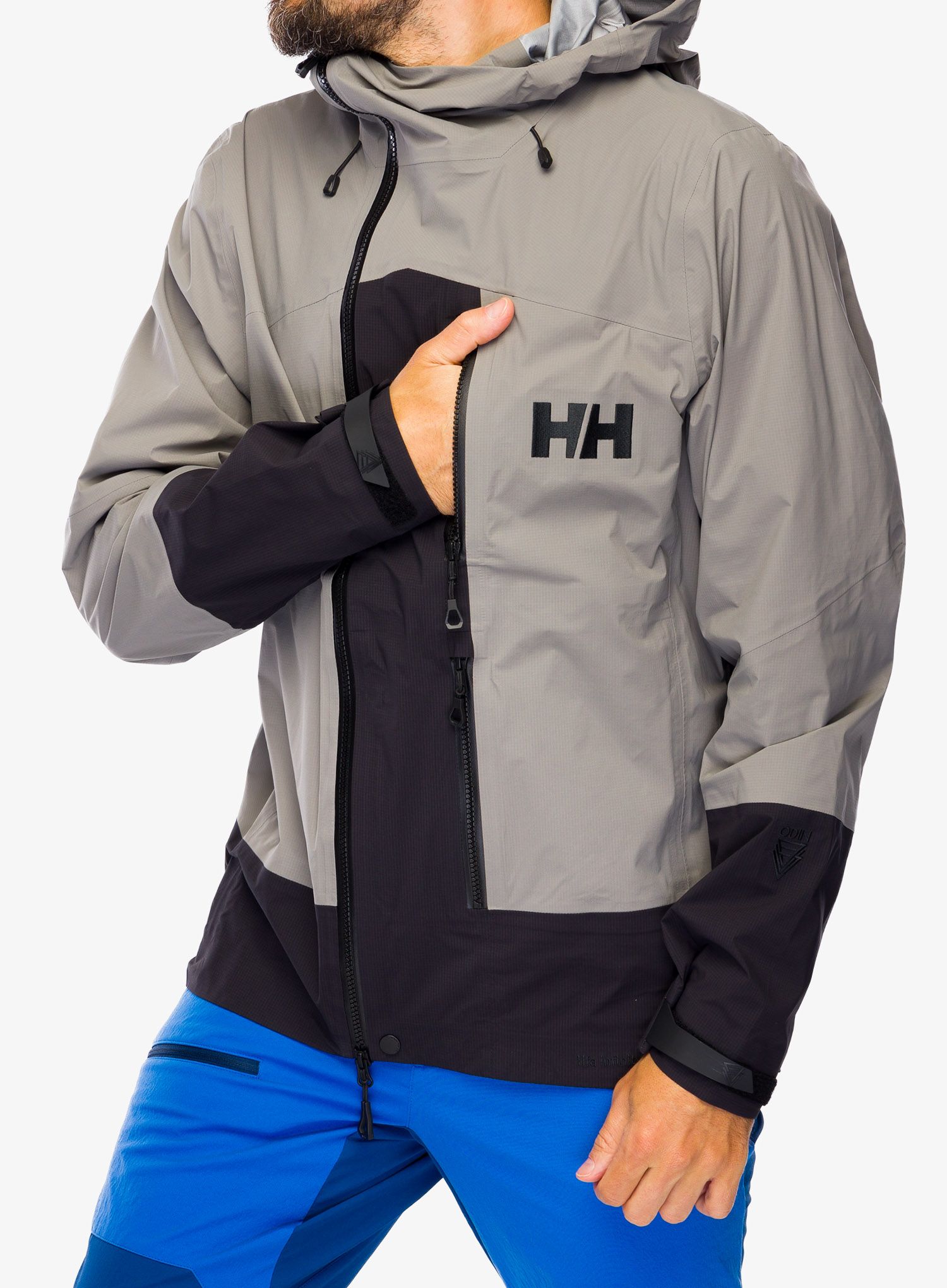 Nepremočljiva jakna Helly Hansen Odin BC Infinity Shell Jacket - concrete