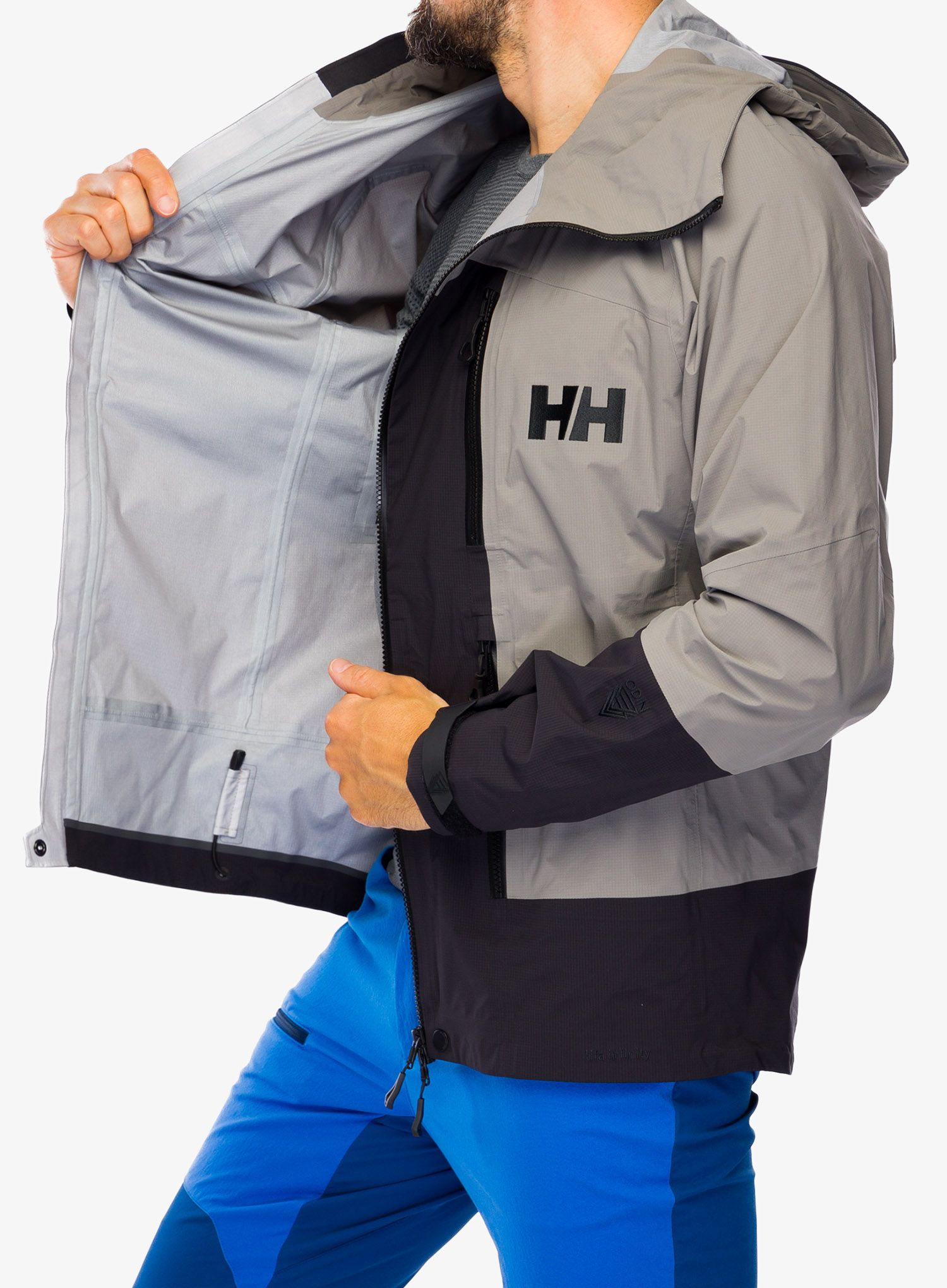 Nepremočljiva jakna Helly Hansen Odin BC Infinity Shell Jacket - concrete