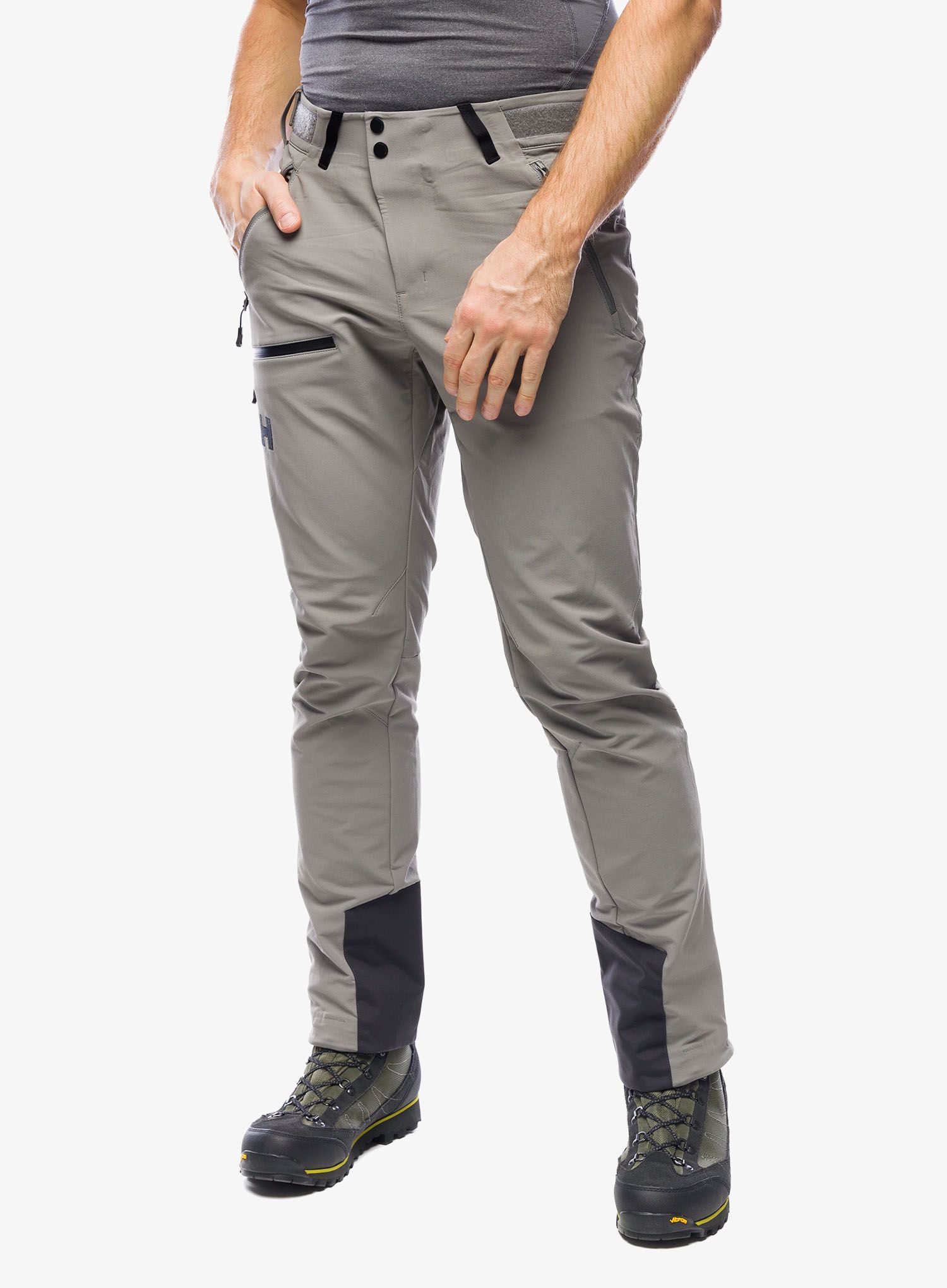 Moške pohodne hlače Helly Hansen Odin Huggin 2.0 Pant - concrete