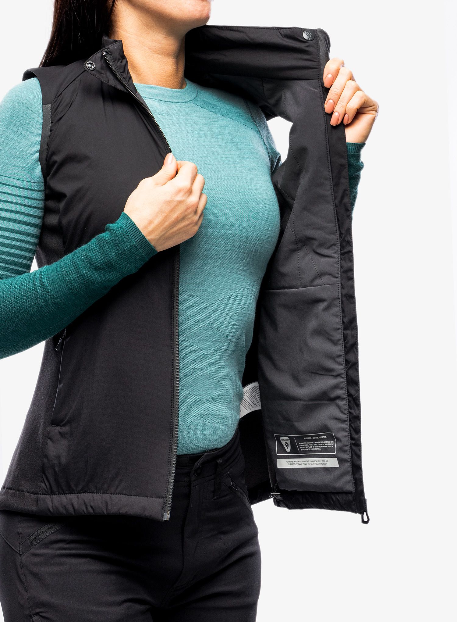 Ženski brezrokavnik Helly Hansen Odin Stretch Light Insulator - black