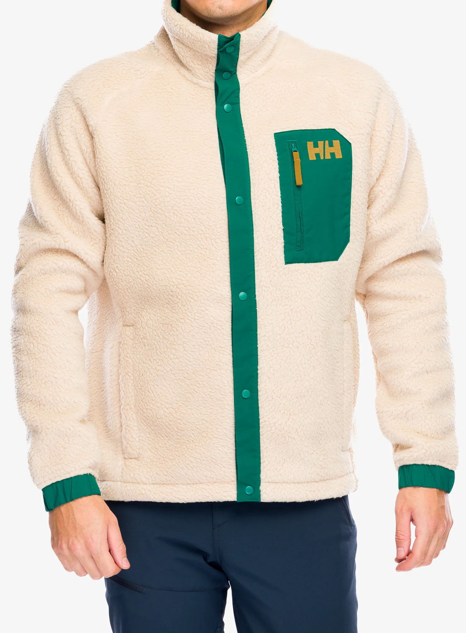 Flis Helly Hansen Panorama Pile Snap - oatmeal