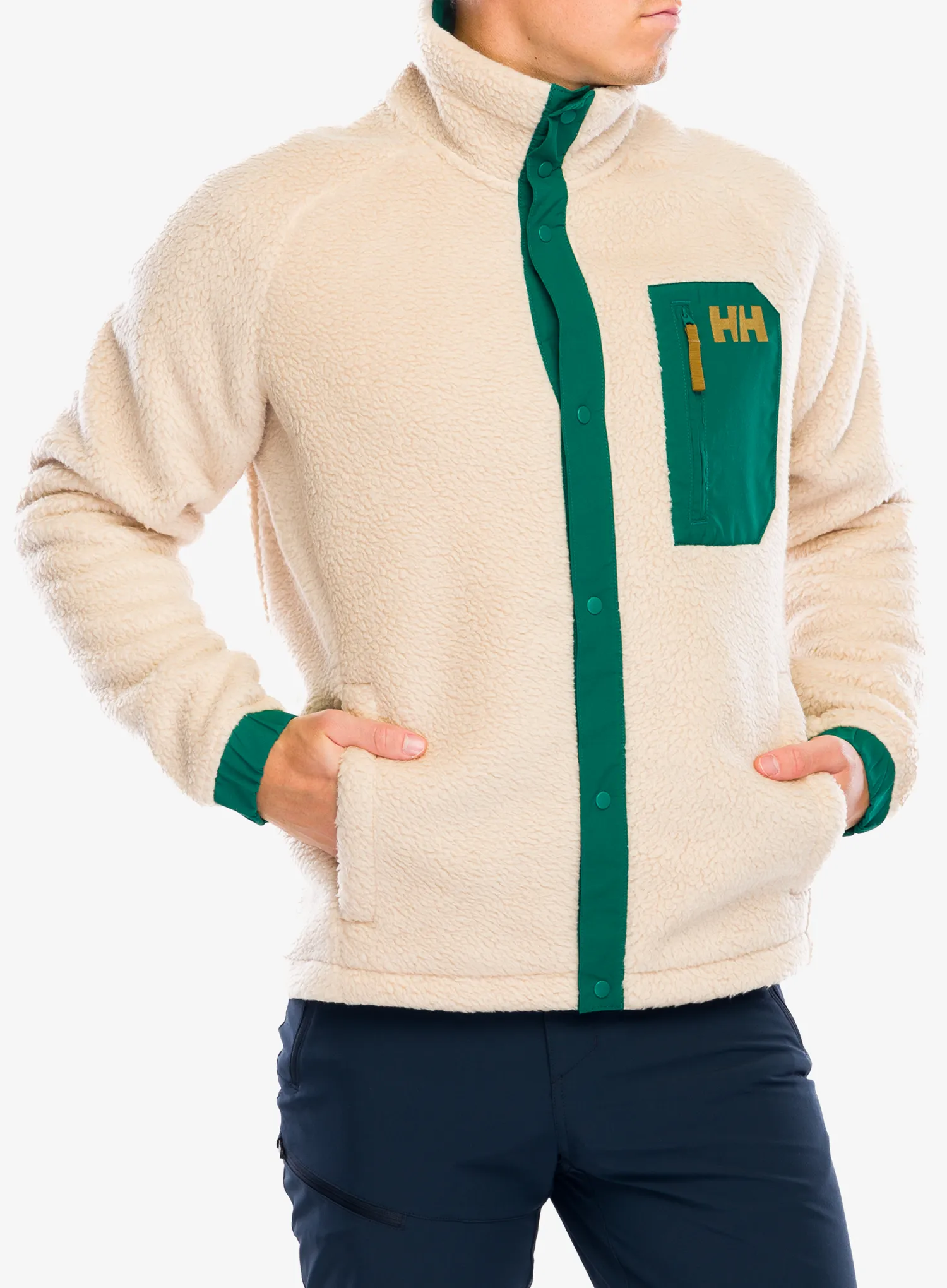 Flis Helly Hansen Panorama Pile Snap - oatmeal