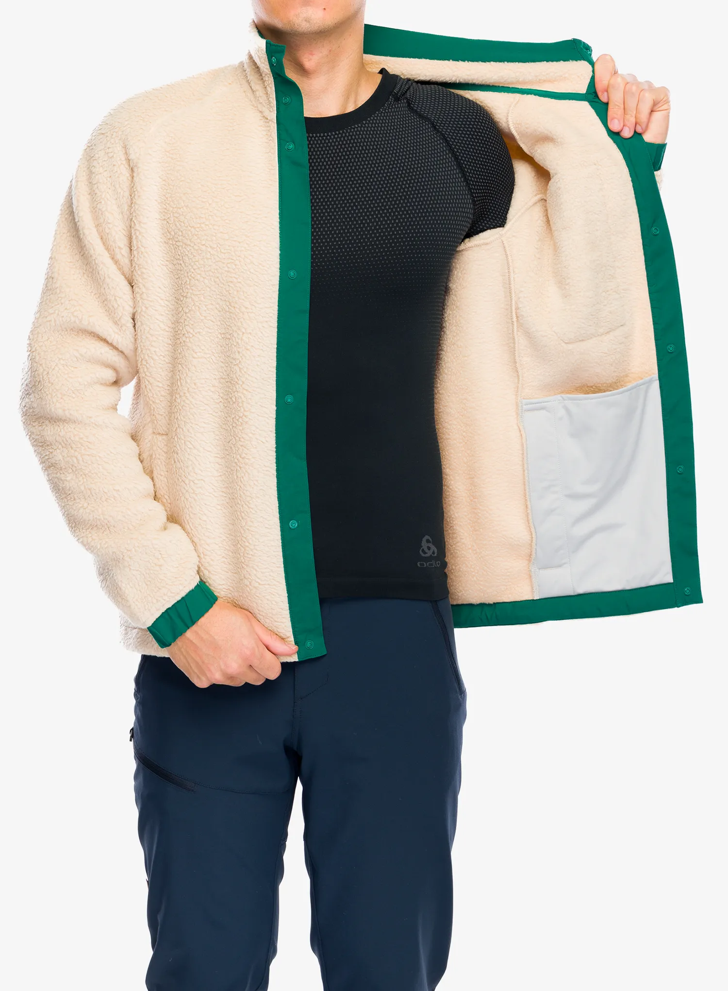 Flis Helly Hansen Panorama Pile Snap - oatmeal