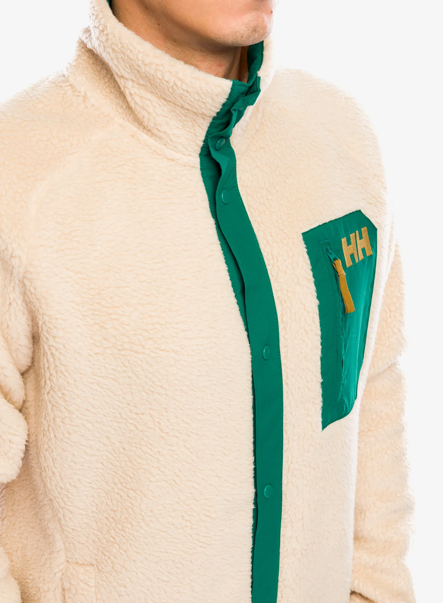 Flis Helly Hansen Panorama Pile Snap - oatmeal