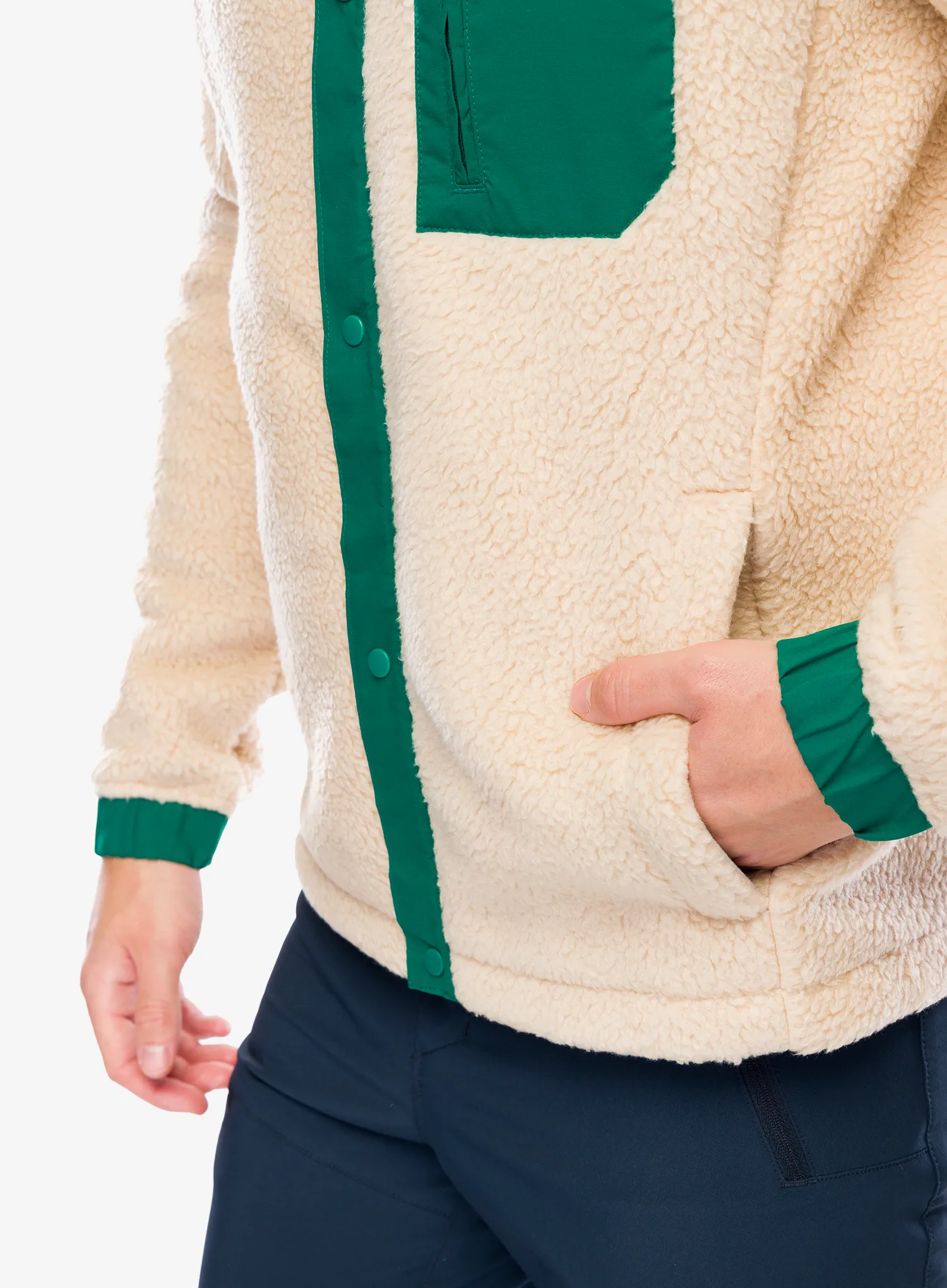Flis Helly Hansen Panorama Pile Snap - oatmeal