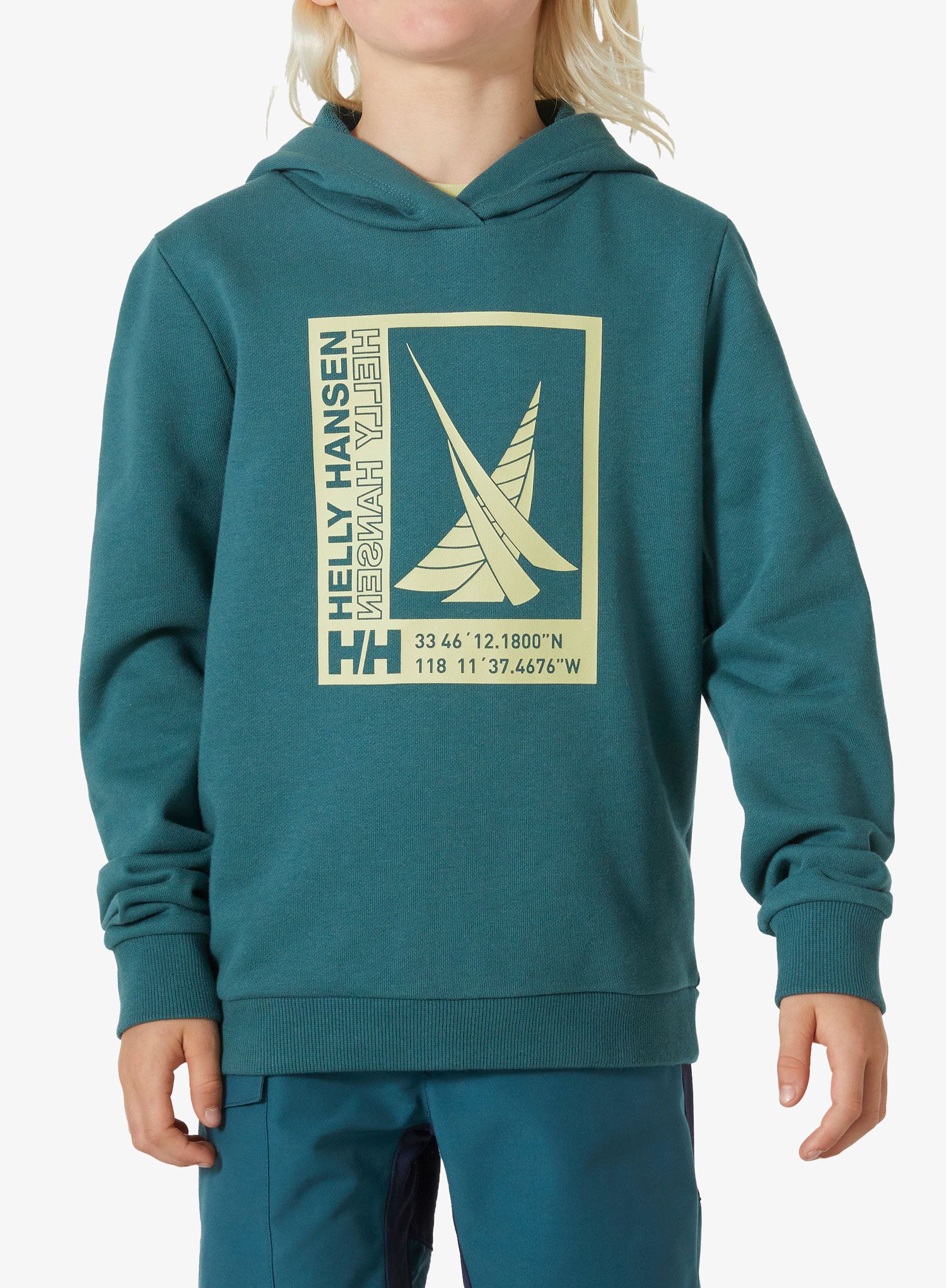 Otroška jopica Helly Hansen Port Hoodie - dark creek