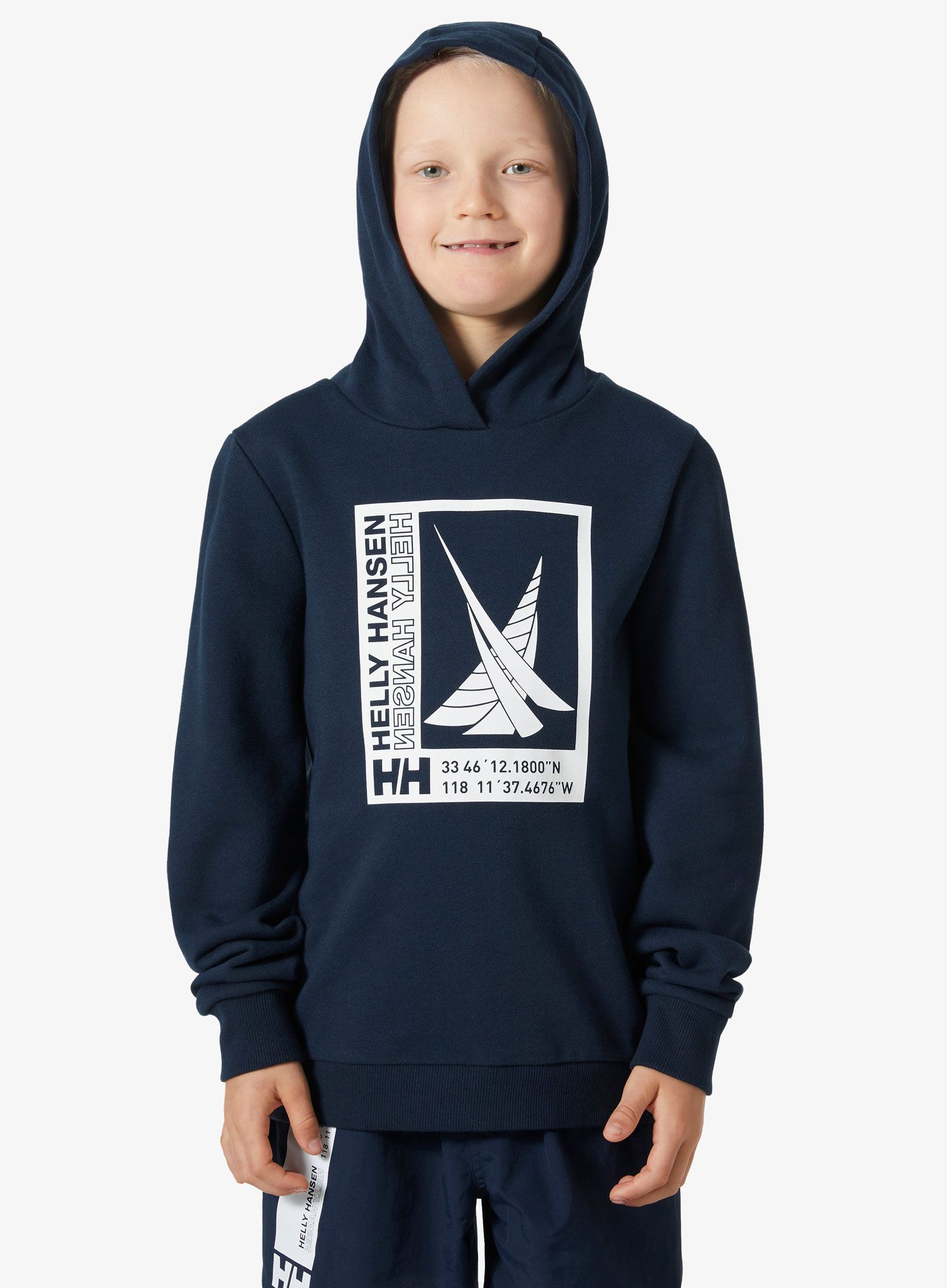 Otroška jopica Helly Hansen Port Hoodie - navy
