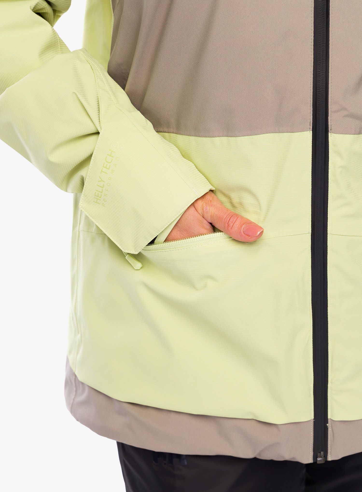 Ženska smučarska jakna Helly Hansen Powchaser 2.0 Jacket - iced matcha