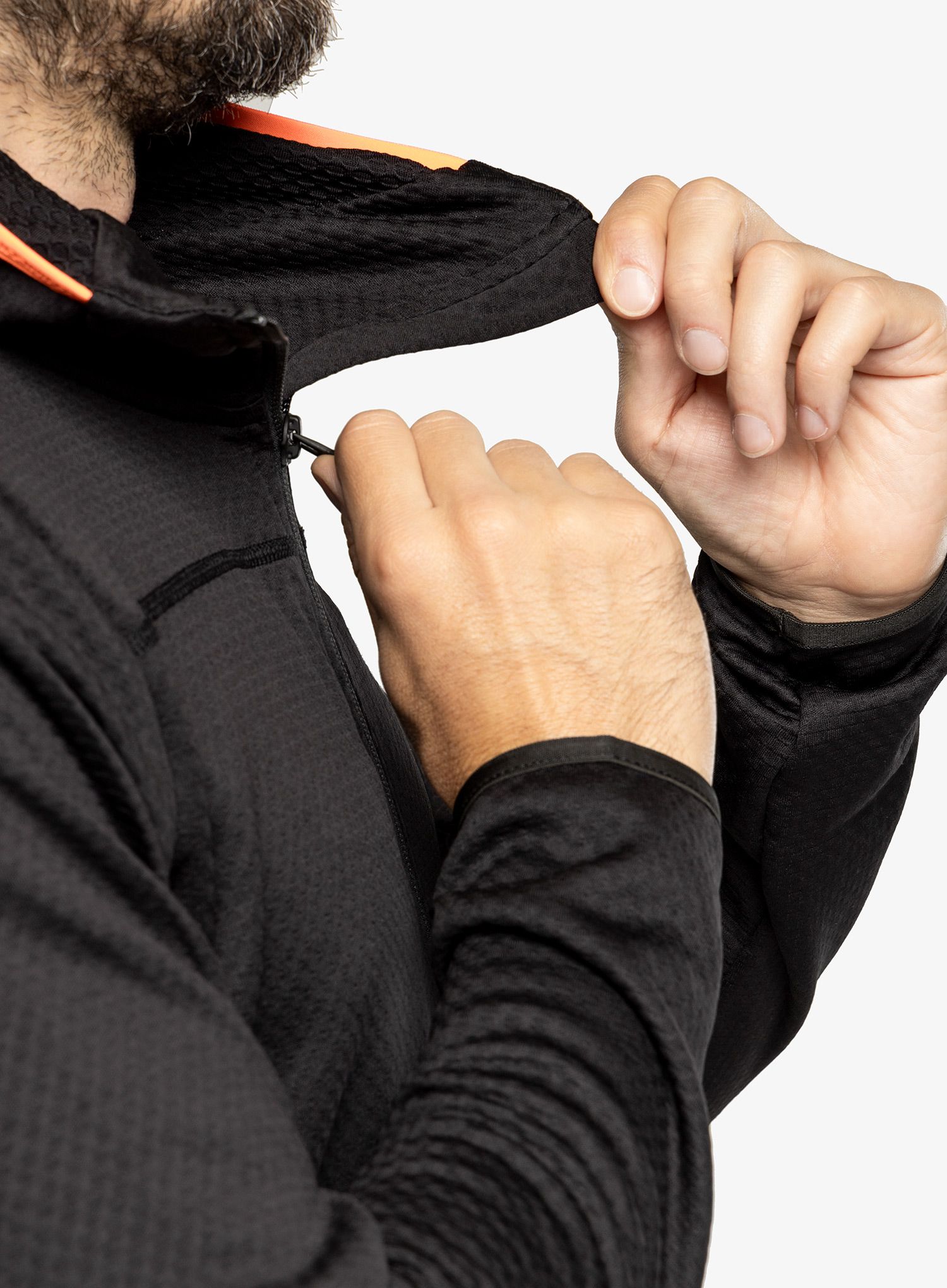 Jopica z zadrgo Helly Hansen Powdreamer Midlayer - black
