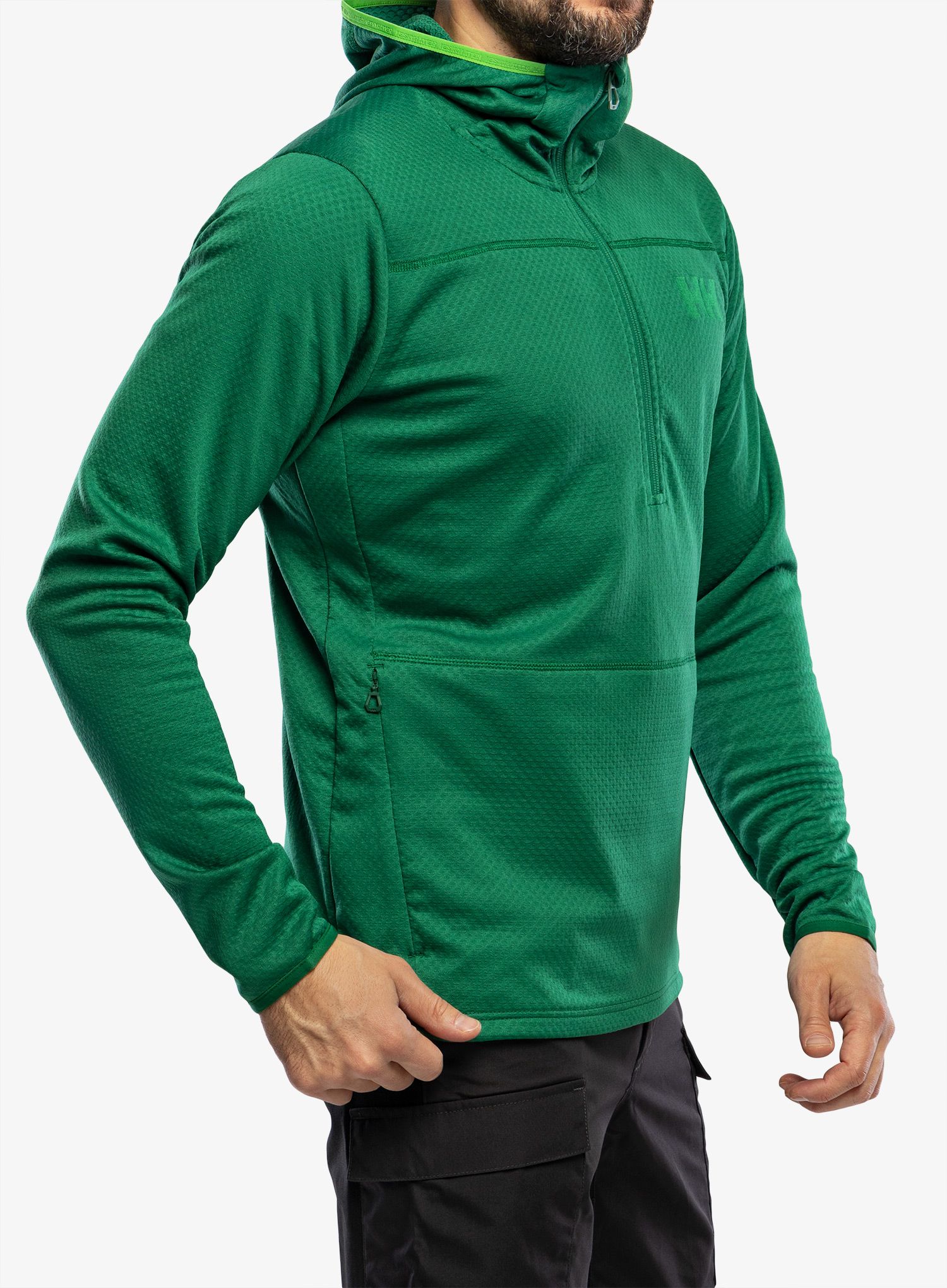 Jopica s kapuco Helly Hansen Powdreamer Midlayer - malachite