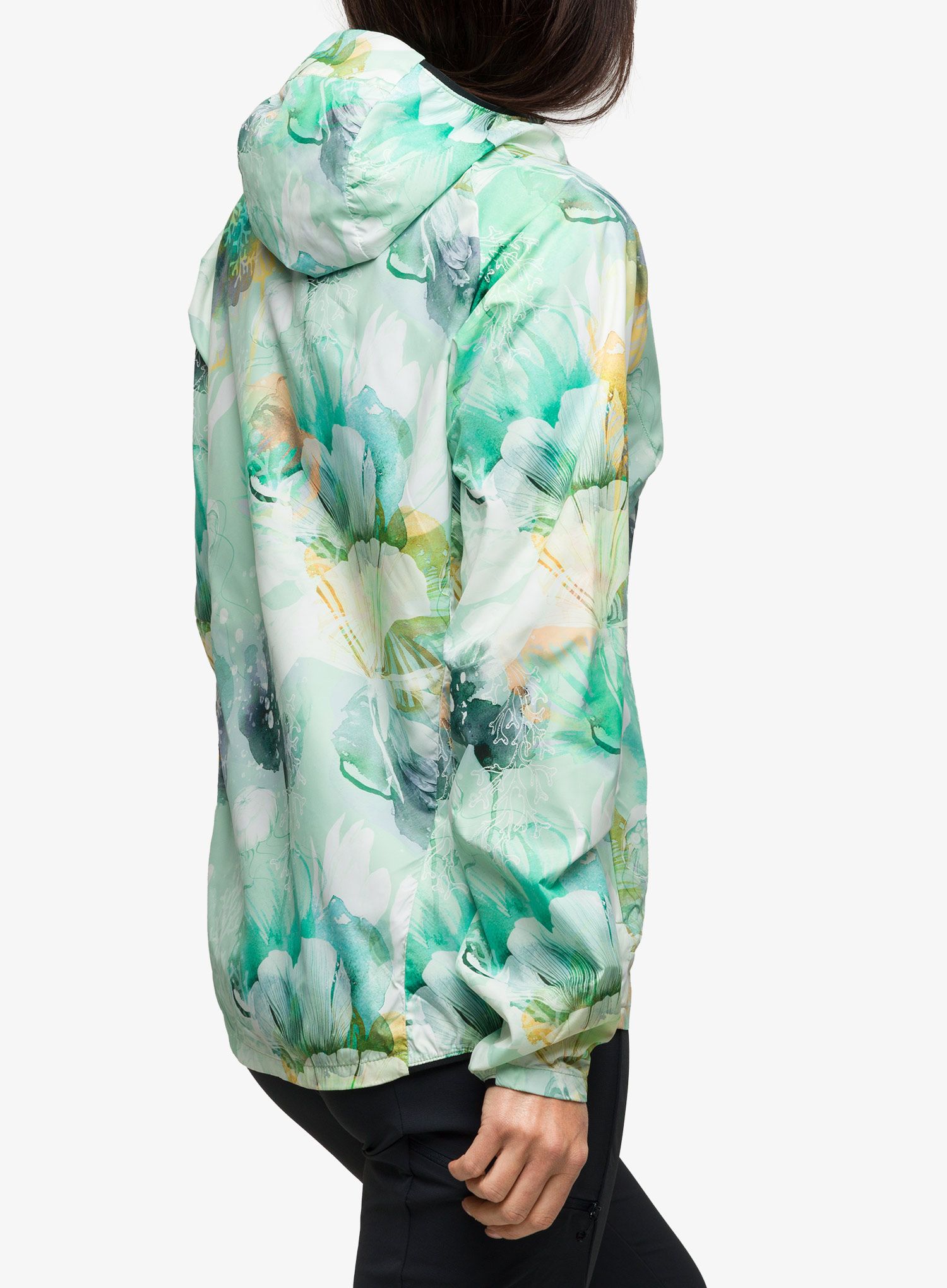 Ženska vetrovka Helly Hansen Roam Print Wind Jacket - jade esra