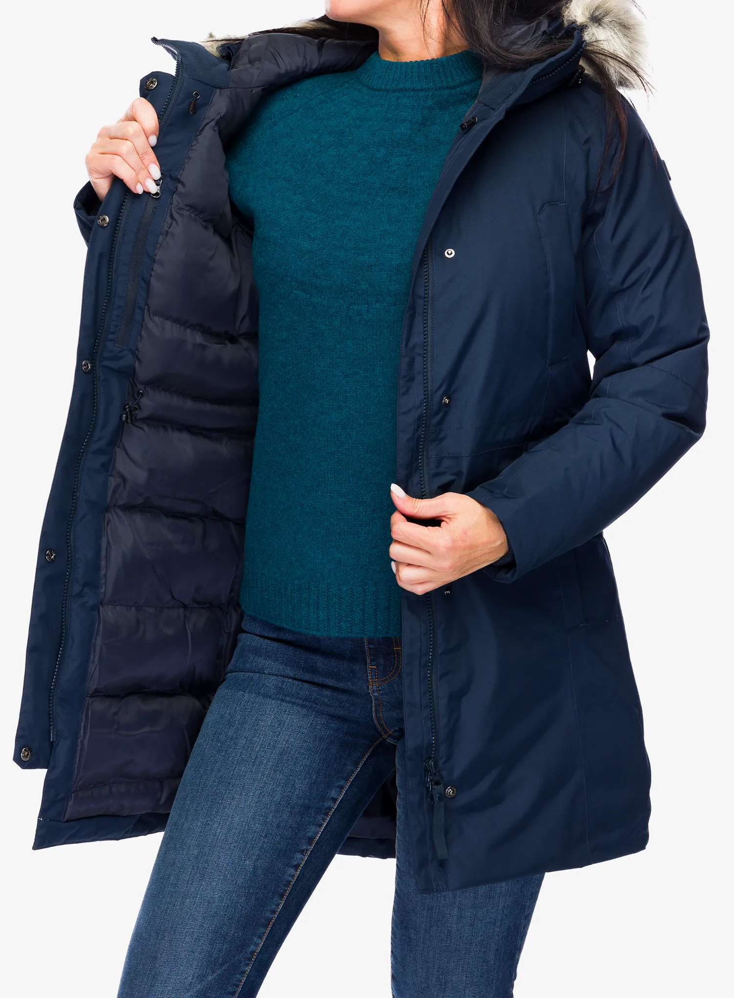 Ženski plašč Helly Hansen Senja Parka - navy
