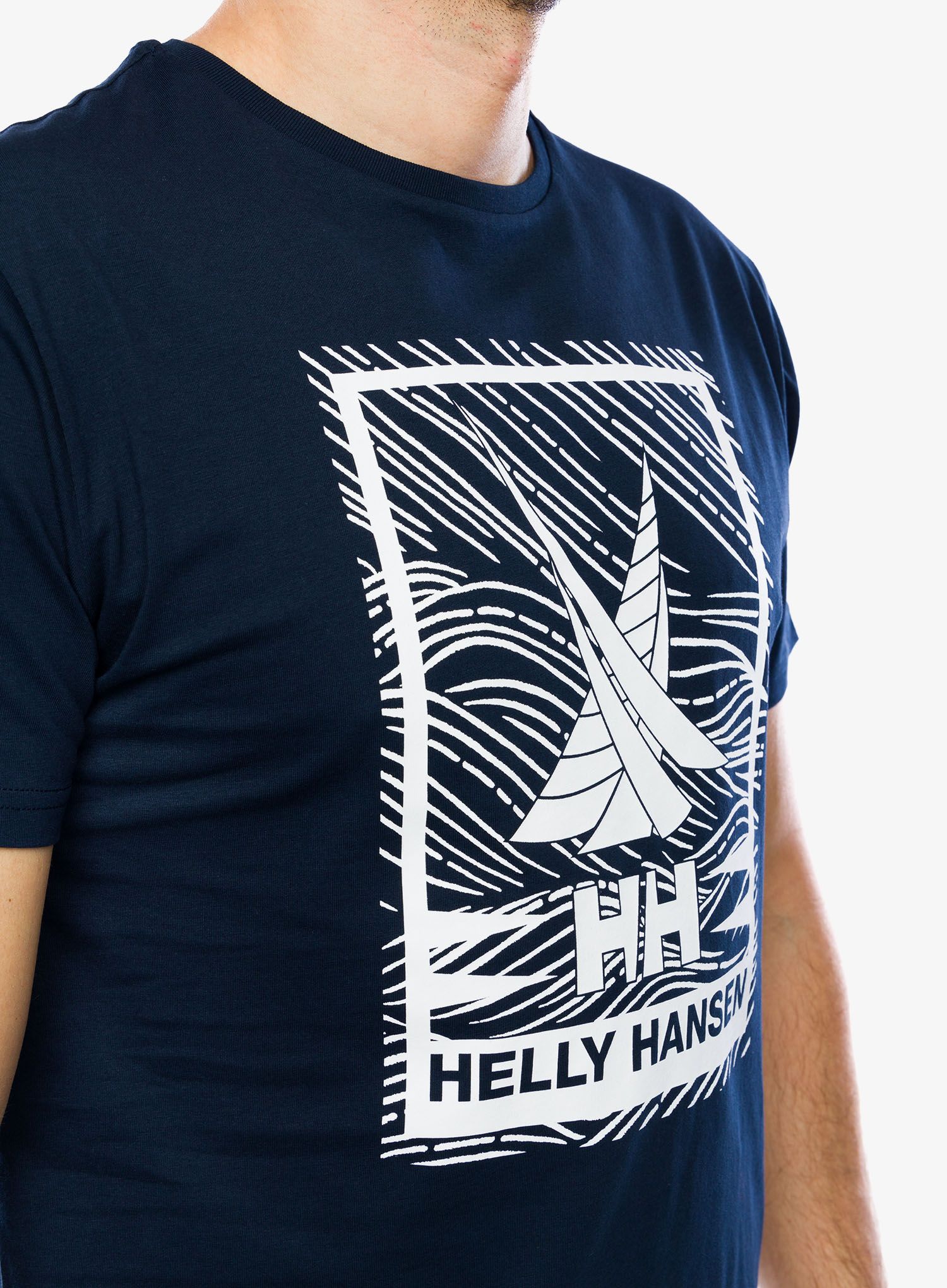 Bombažna majica Helly Hansen Shoreline T-Shirt 2.0 - navy 2.0