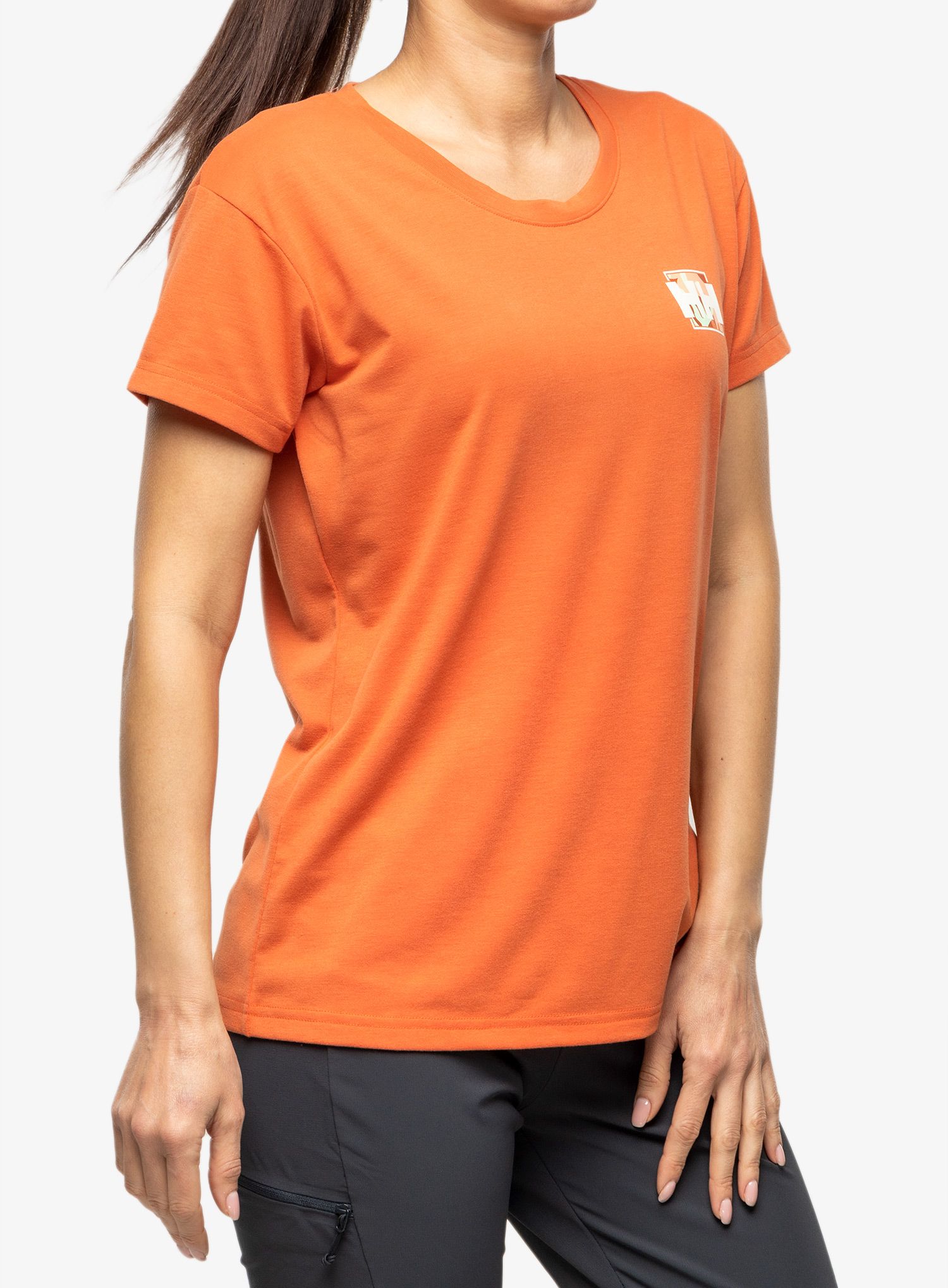 Ženska majica Helly Hansen Skog Recycled Graph - terracotta