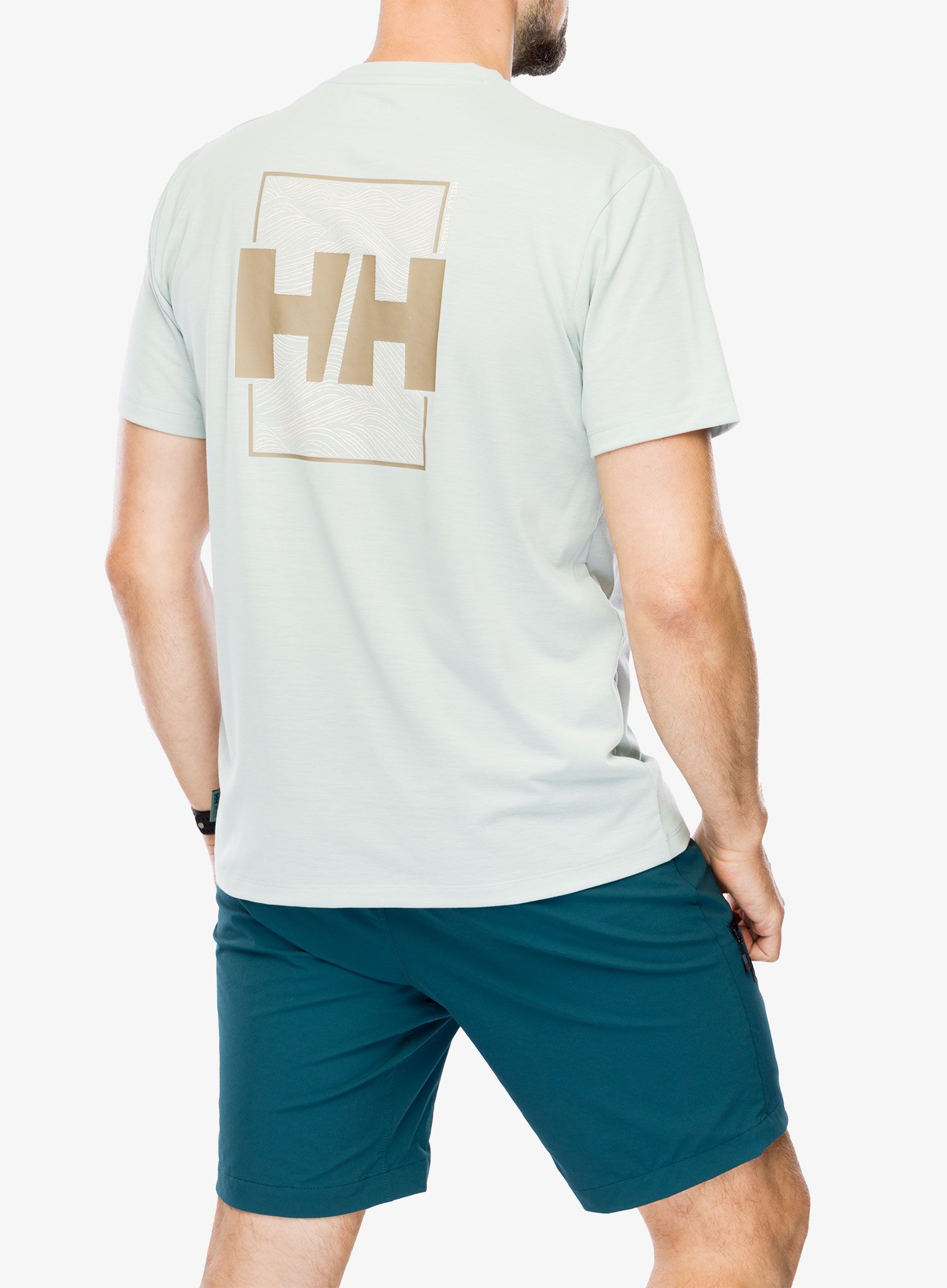 Športna majica Helly Hansen Skog Recycled Graphic T-Shirt - green mist