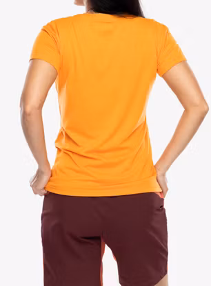 Ženska športna majica Helly Hansen Skog Recycled Graphic Tee - poppy orange