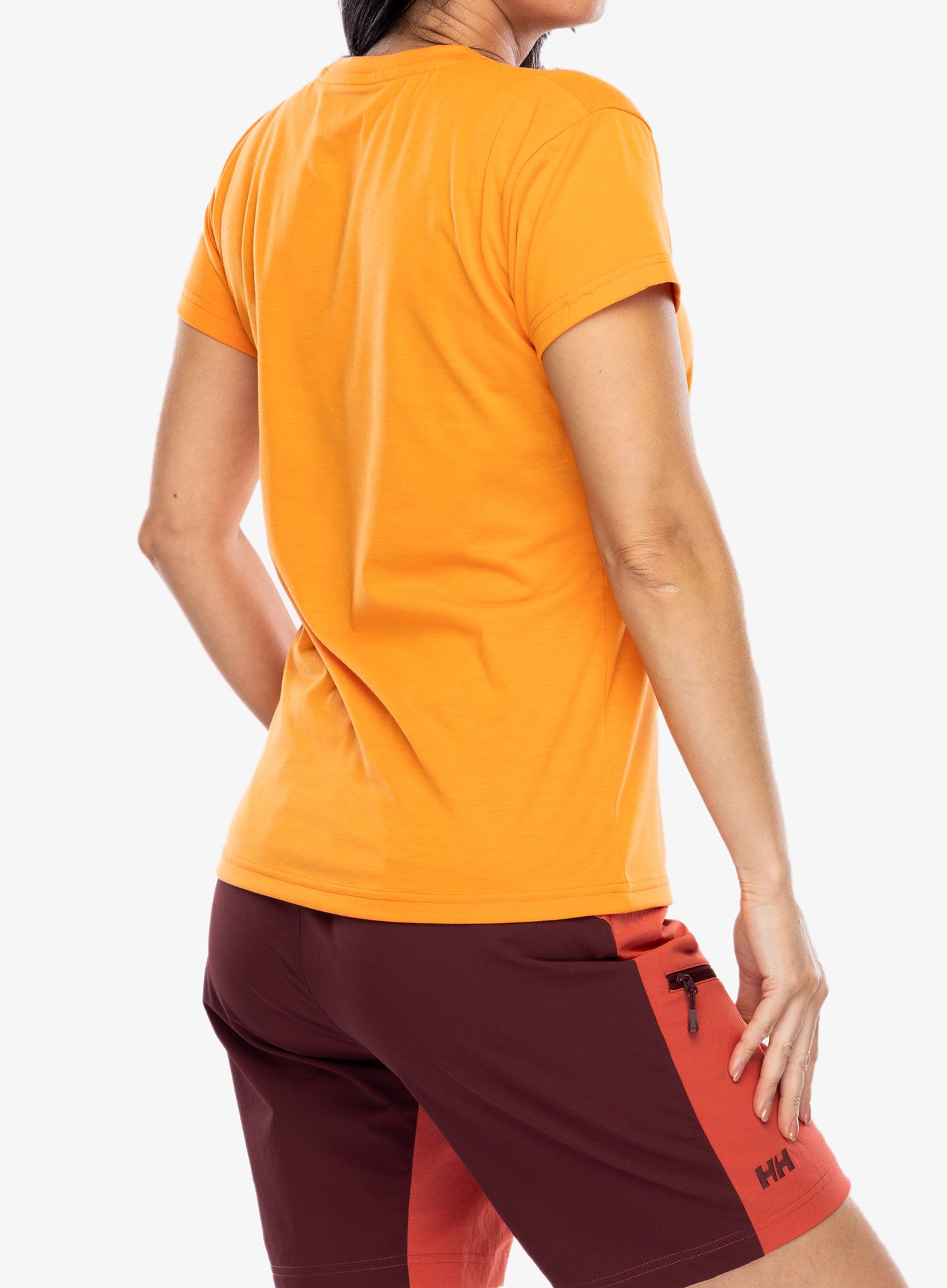 Ženska športna majica Helly Hansen Skog Recycled Graphic Tee - poppy orange