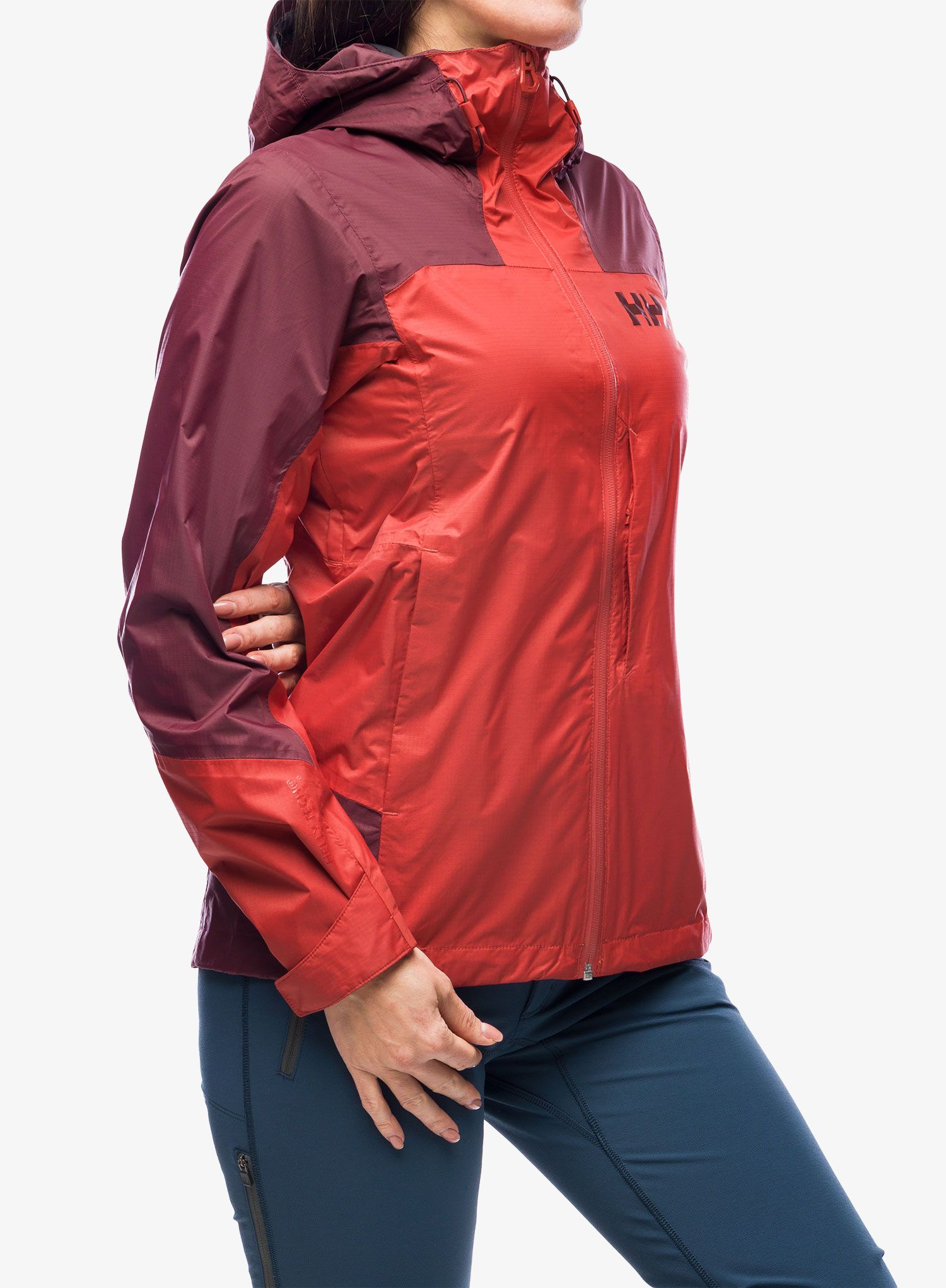 Ženska nepremočljiva jakna Helly Hansen Verglas 2L Shell Jacket - poppy red/hickory