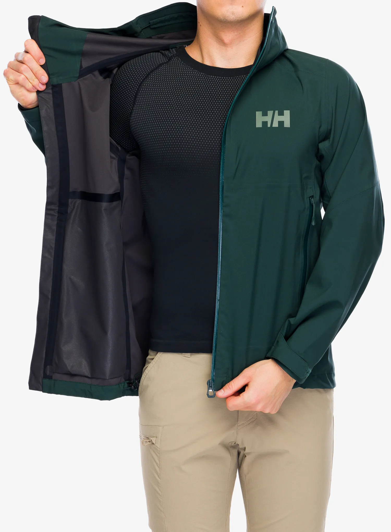 Hardshell jakna Helly Hansen Verglas 3L Shell Jacket - darkest spruce