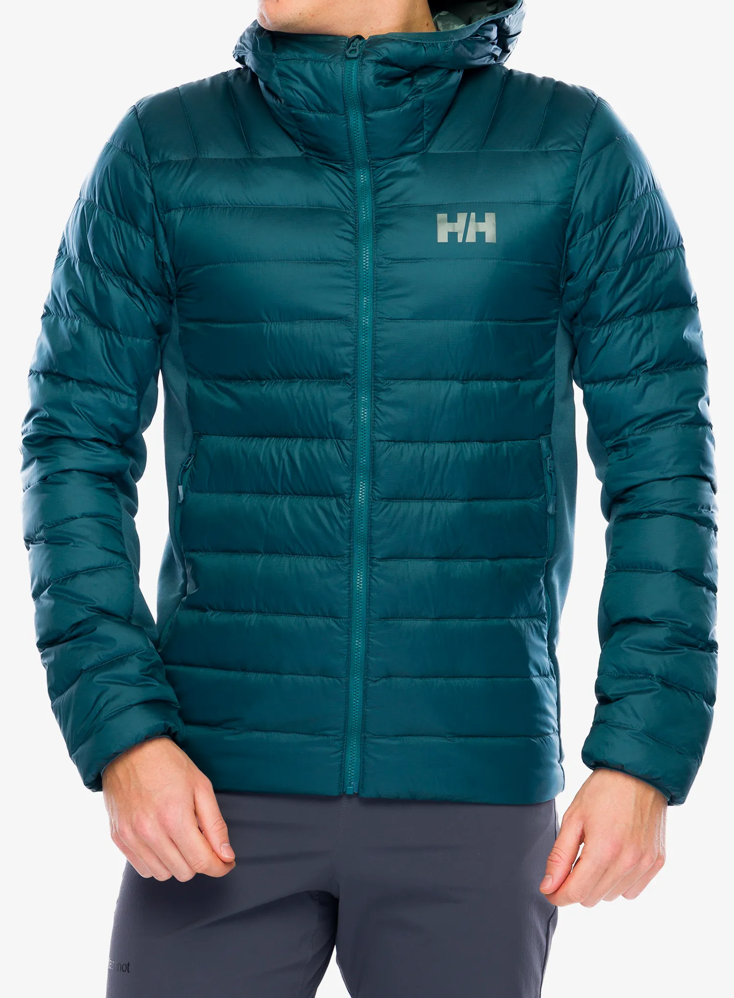 Puhovka Helly Hansen Verglas Down Hybrid Hood 2.0 - dark creek