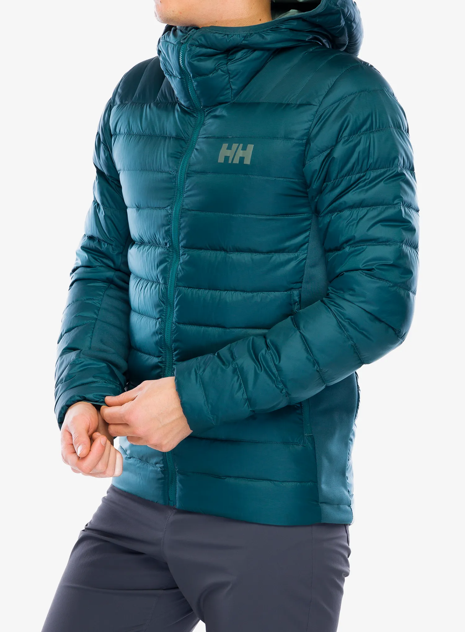 Puhovka Helly Hansen Verglas Down Hybrid Hood 2.0 - dark creek