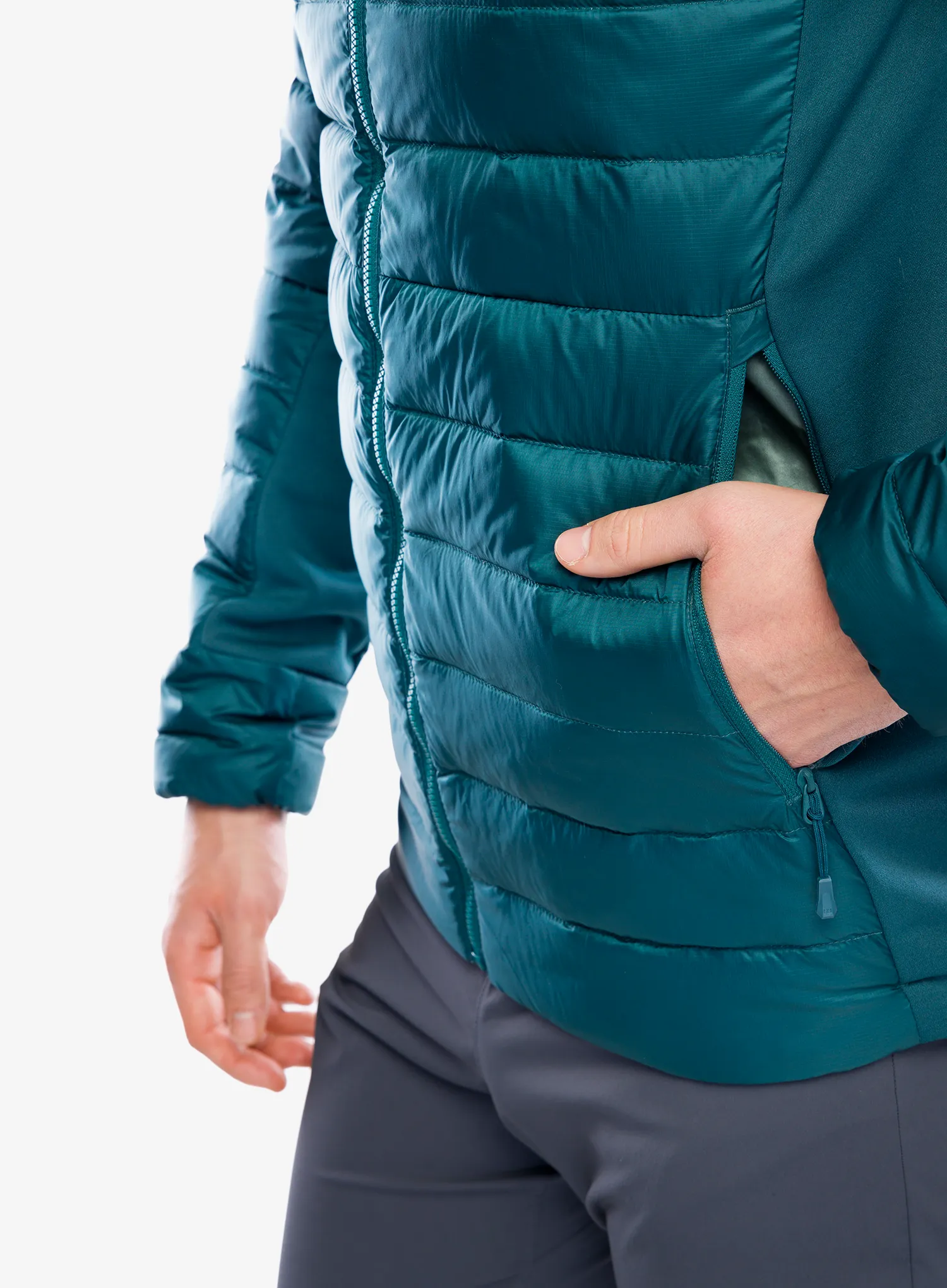 Puhovka Helly Hansen Verglas Down Hybrid Hood 2.0 - dark creek