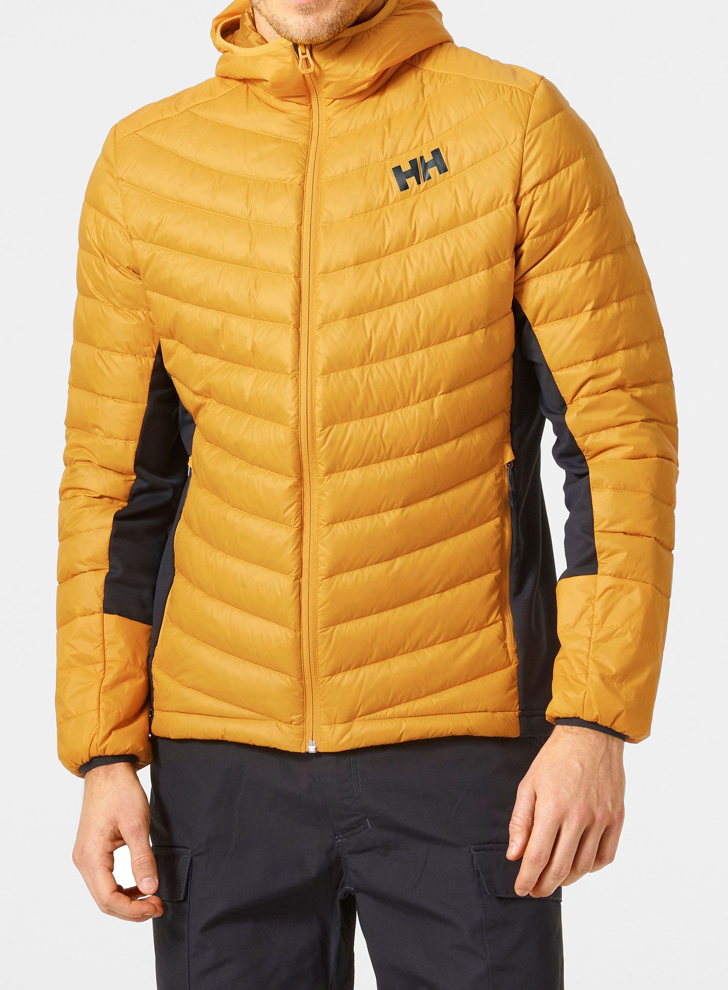 Moška jakna Helly Hansen Verglas Hooded Down Hybrid Ins - cloudberry